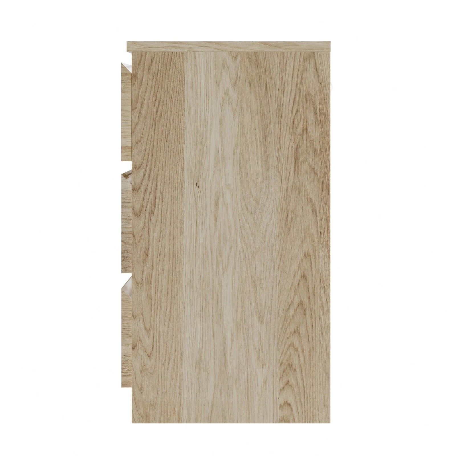 9 Oikiture 3 Chest Of Drawers Lowboy Dresser Table Storage Cabinet Bedroom
 - Natural, 9 of 10