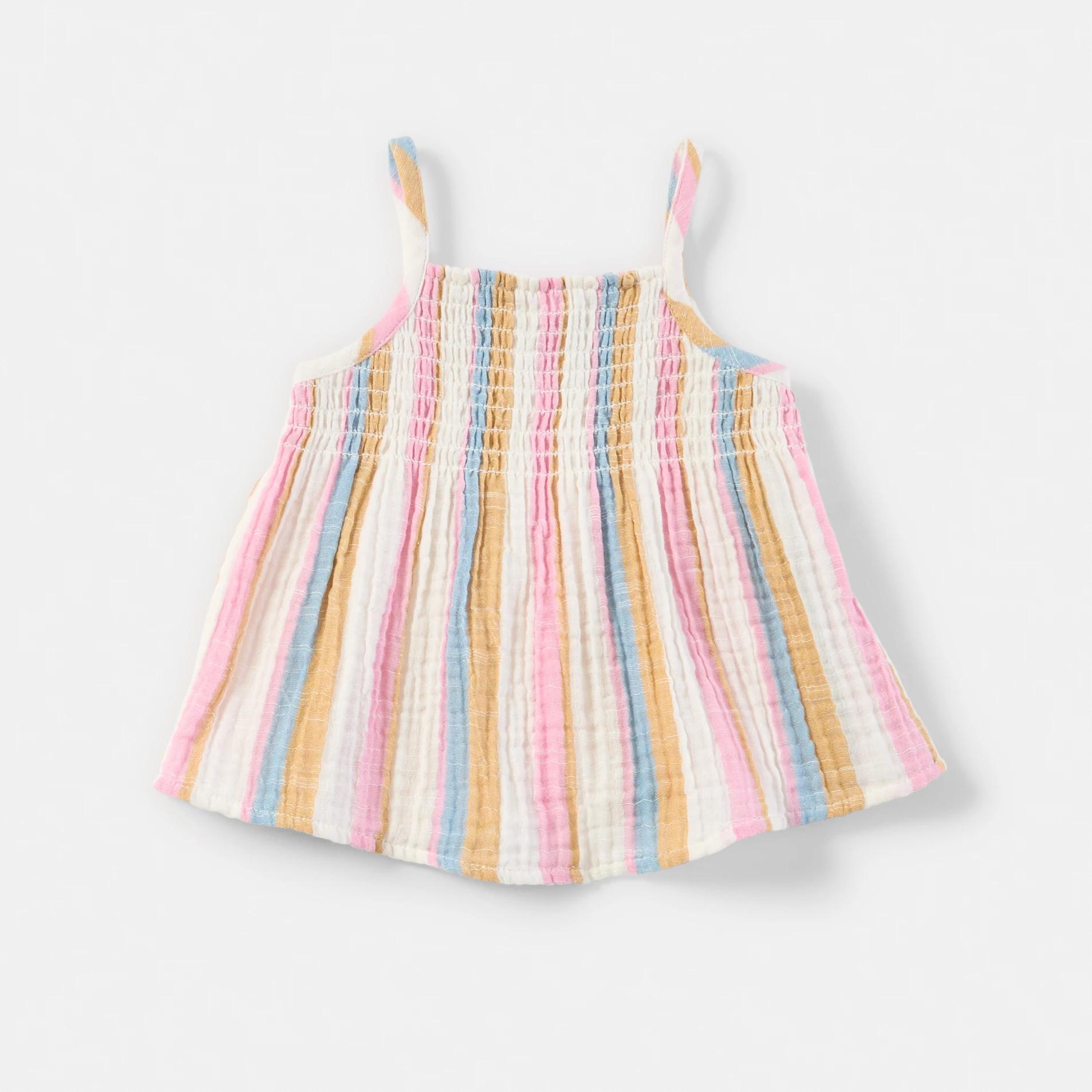 3 Sleeveless Double Cloth Set MULTI STRIPES, 3 of 6