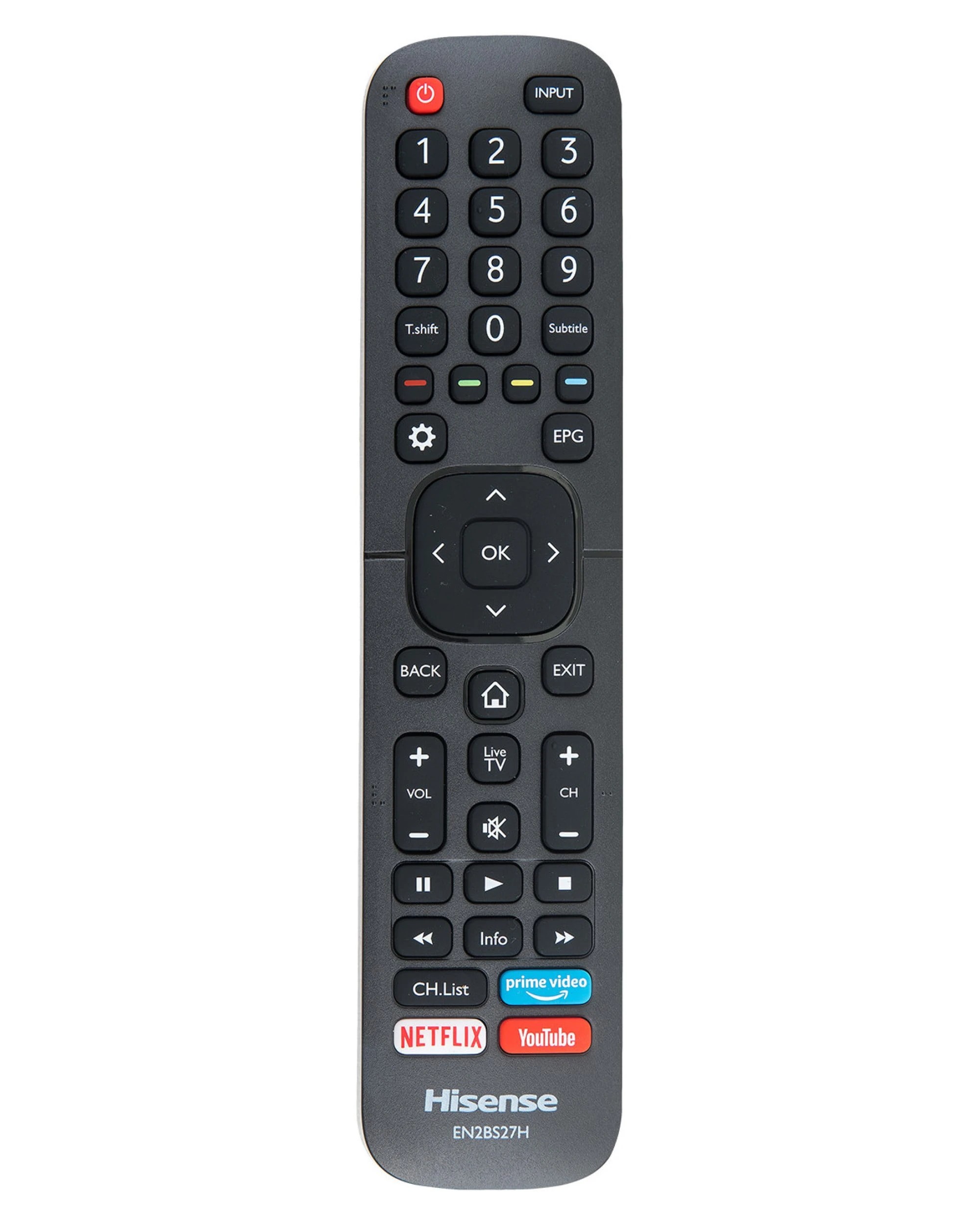 1 Hisense Genuine TV Remote Control T250554 EN2BS27H - Black, 1 of 5