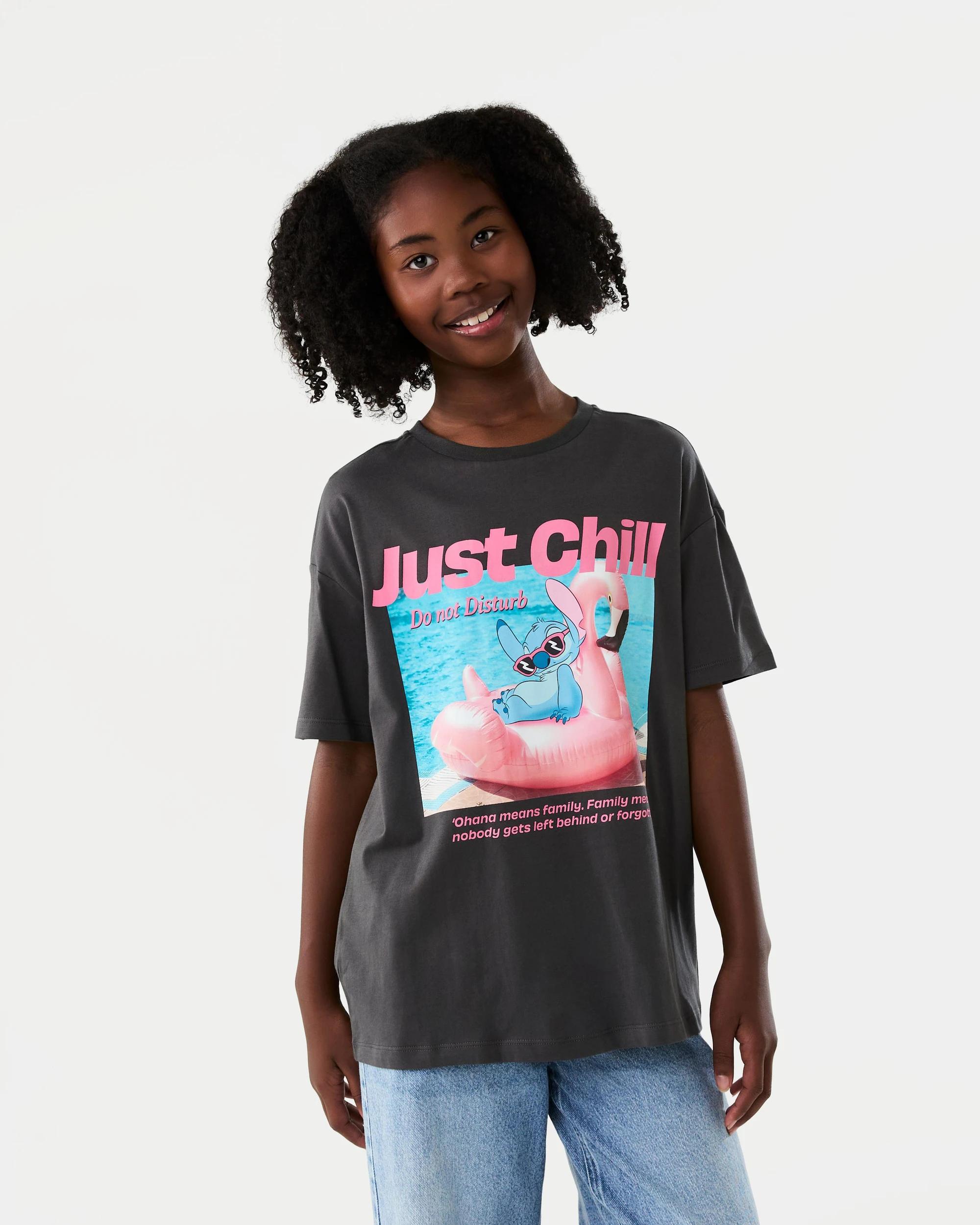1 Disney Lilo & Stitch License Oversized T‑shirt Stitch, 1 of 7