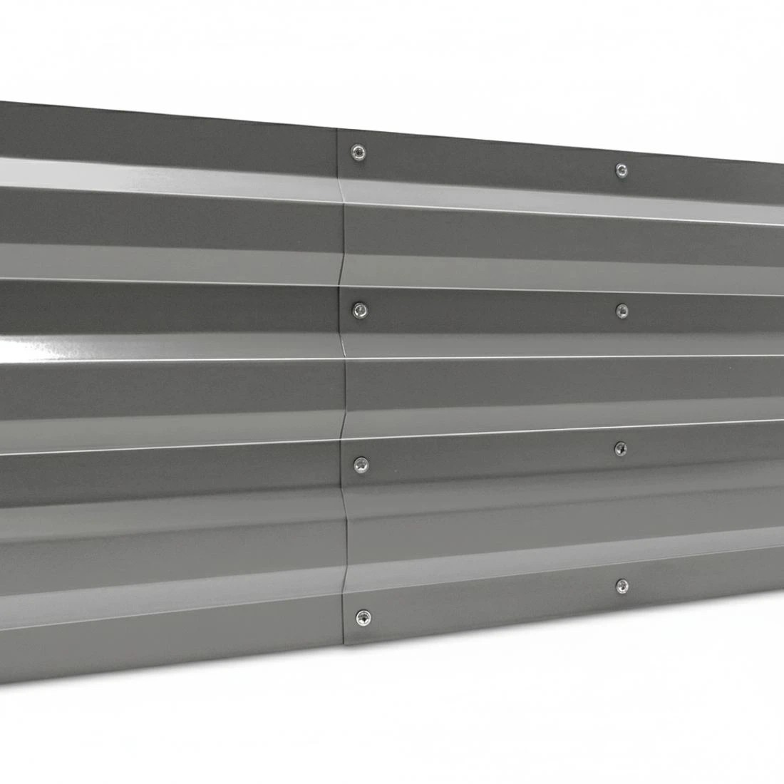6 Green Fingers Garden Bed 150x90cm Planter Box Raised Container Galvanised Steel - Grey, 6 of 8