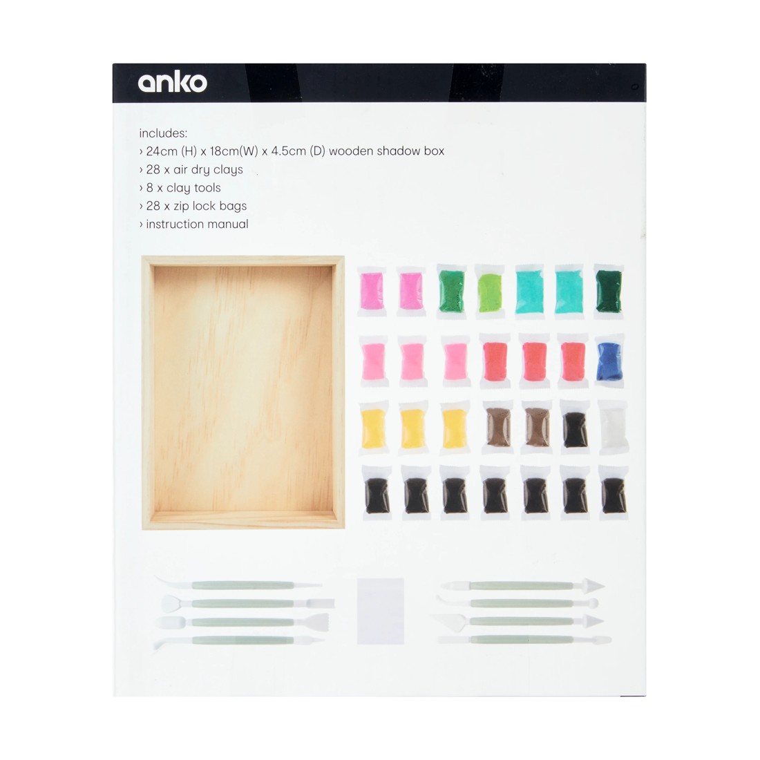 3 Air Dry Clay Art Kit, 3 of 3