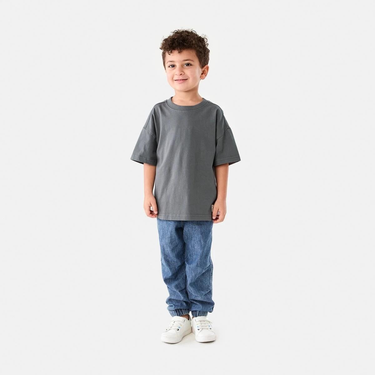 6 Oversized Washed T-shirt WASHED GRAY, 6 of 7