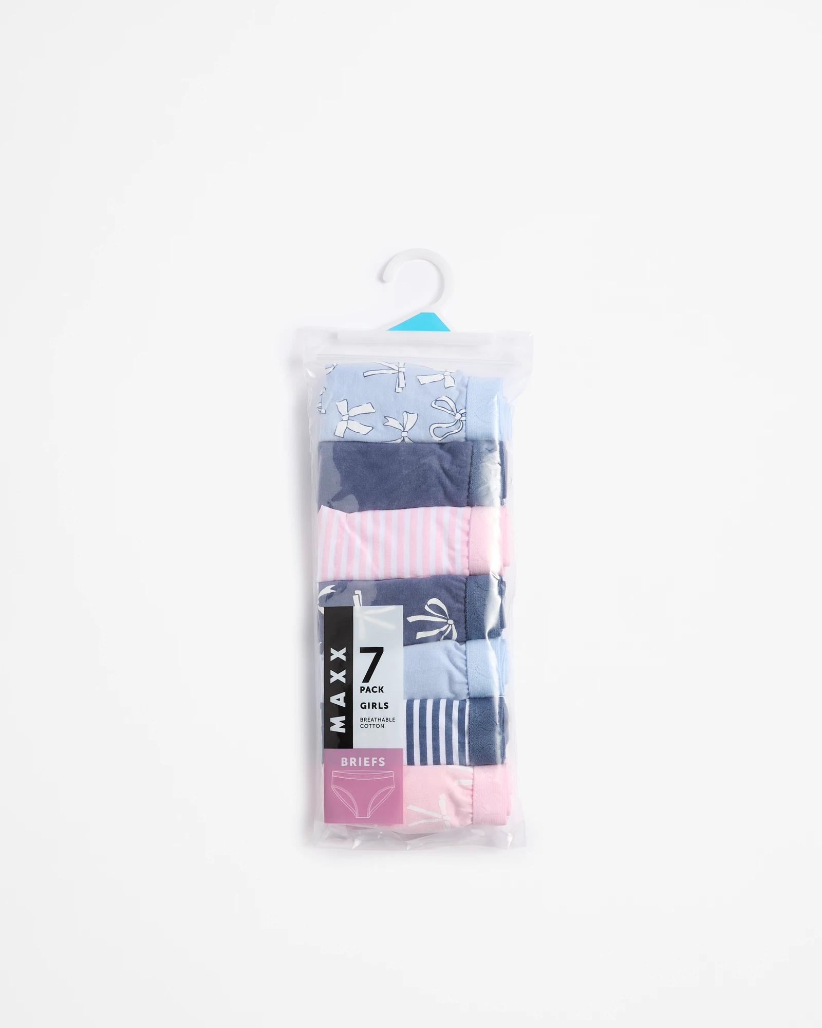 2 Girls Underwear Briefs 7 Pack - Maxx - Blue Rose PARISIAN BOWS, 2 of 2