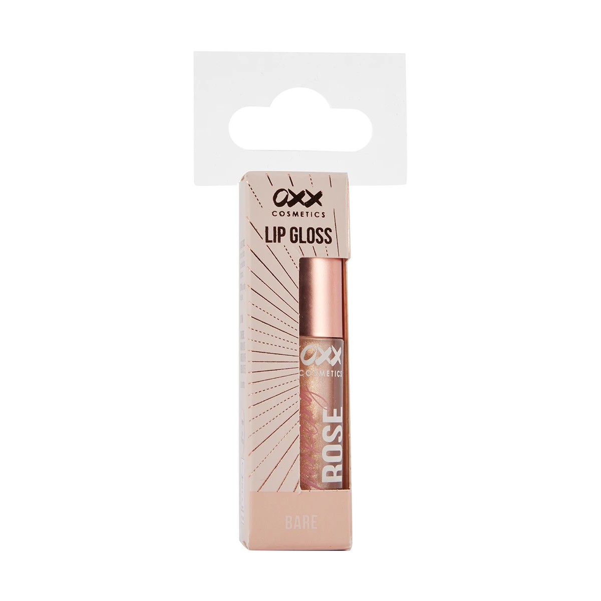 1 OXX Cosmetics Sparkling Rose Lip Gloss - Bare, 1 of 7