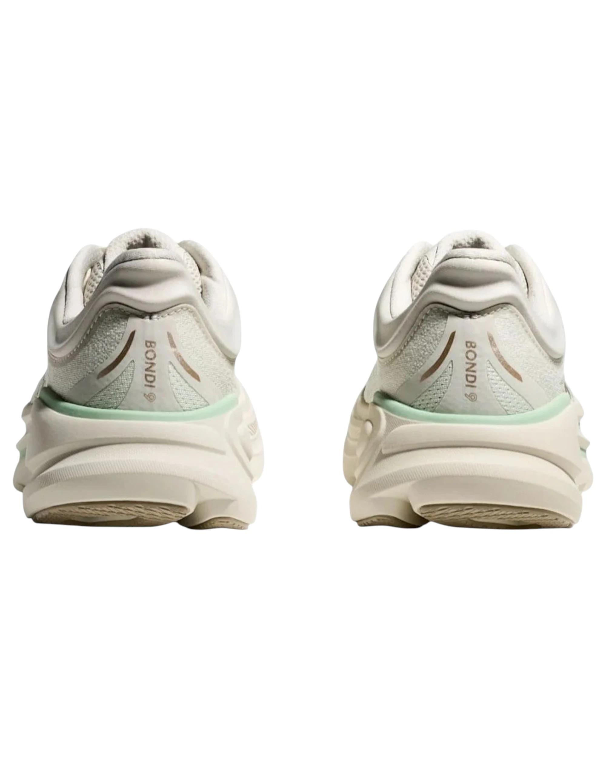 4 Hoka Womens Bondi 9 Athletic Running Shoes TRUFFLE SALT, 4 of 8