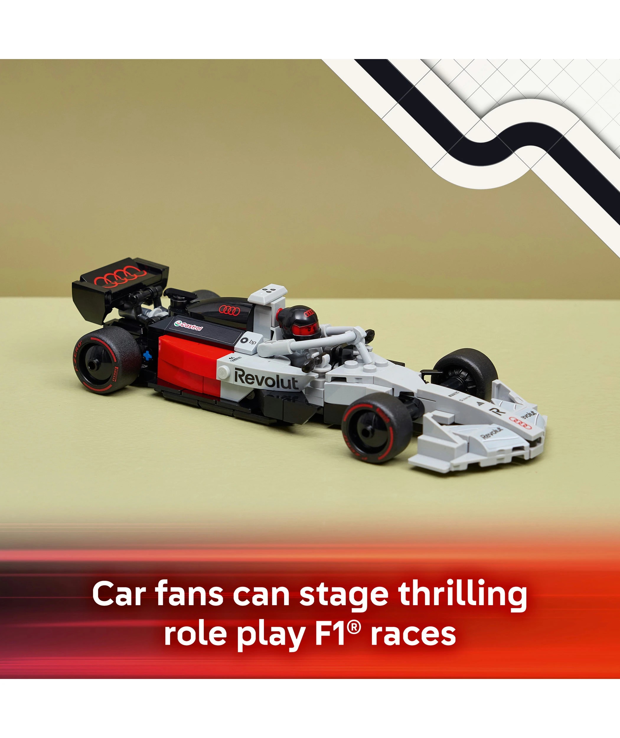 4 LEGO Speed Champions Audi Revolut F1 Team R26 Race Car 77259, 4 of 10
