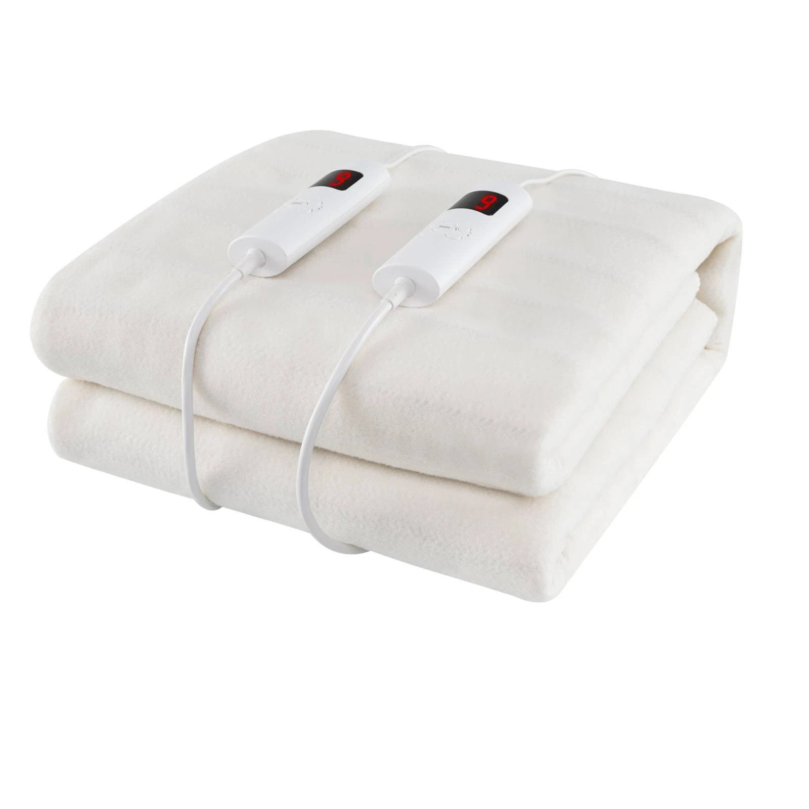 1 Costway Double Electric Blanket Dual Controller 9-Heat Settings Pad 193x137cm, 1 of 1