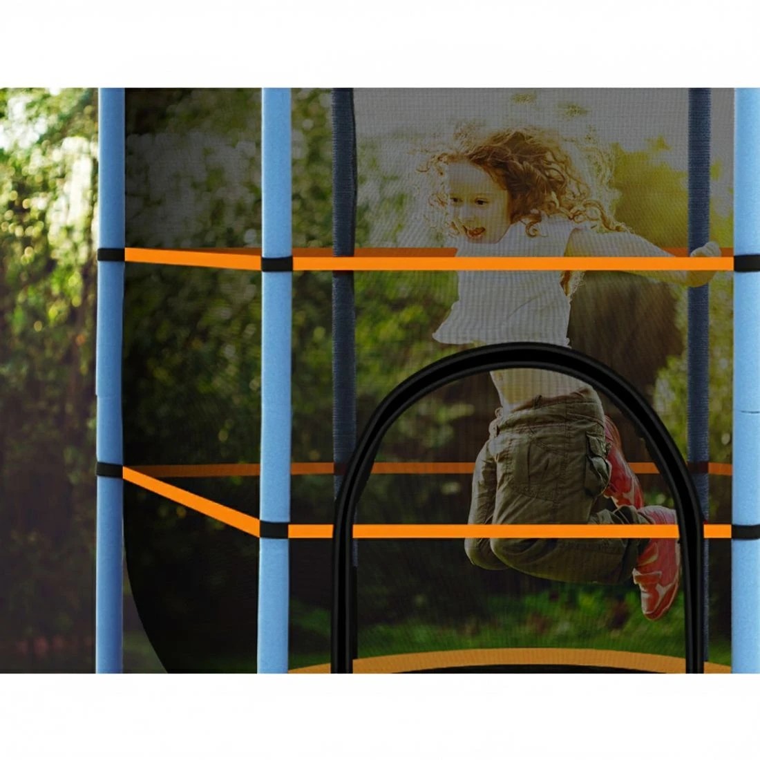 6 Everfit 4.5FT Trampoline for Kids w/ Enclosure Safety Net Rebounder Gift - Multi, 6 of 7