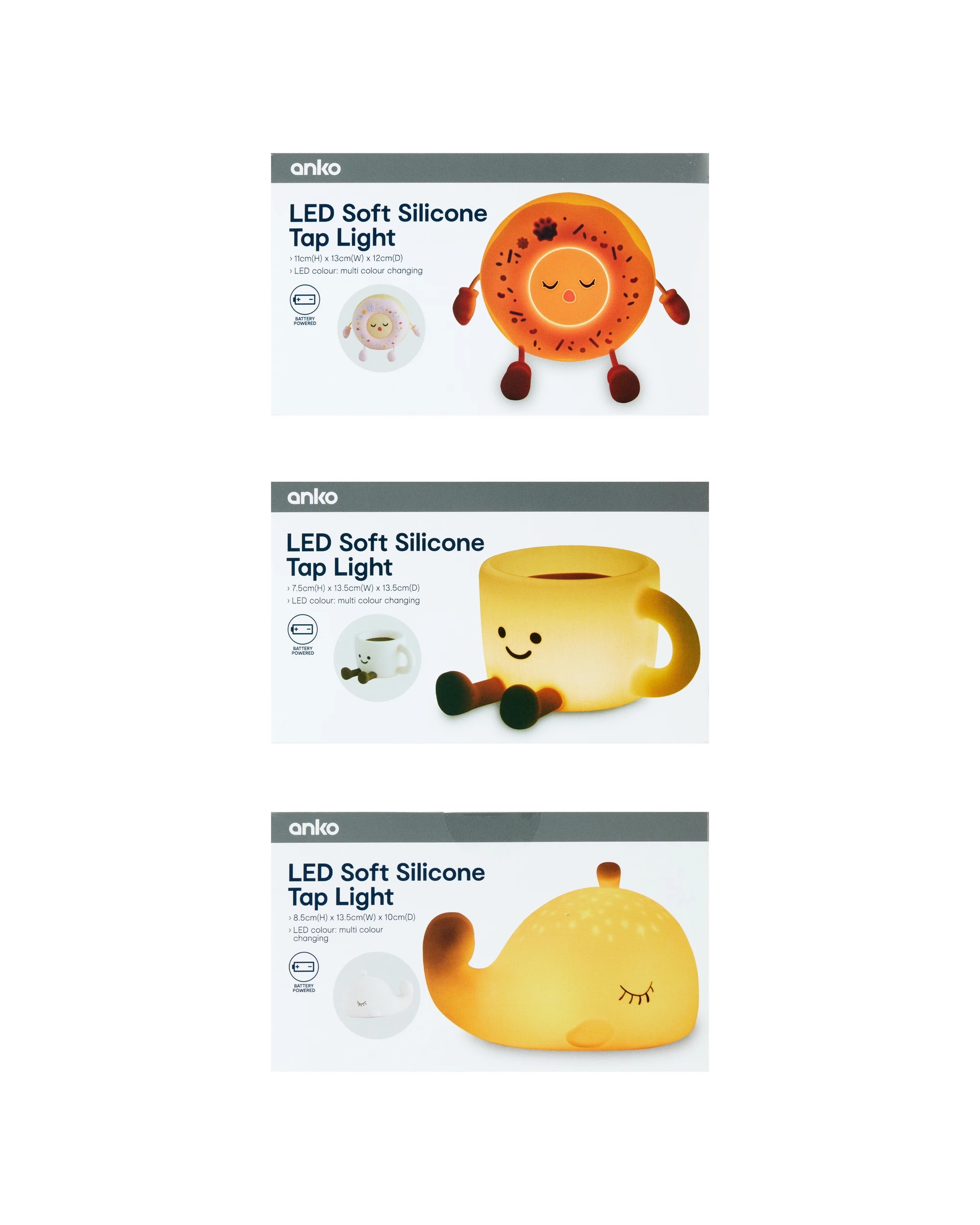 6 LED Soft Touch Light - Assorted, 6 of 6
