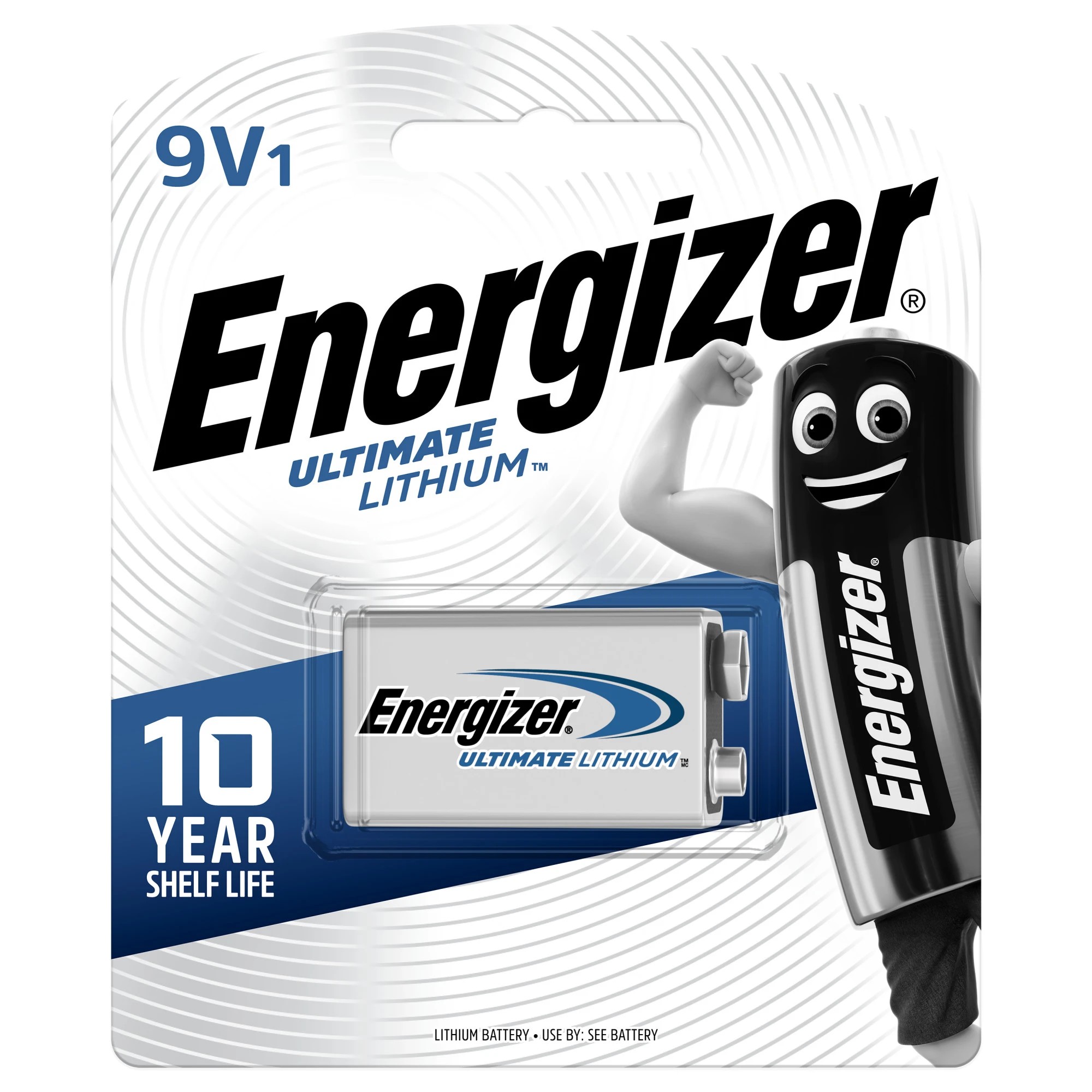 1 Energizer 9V Ultimate Lithium Battery, 1 of 9