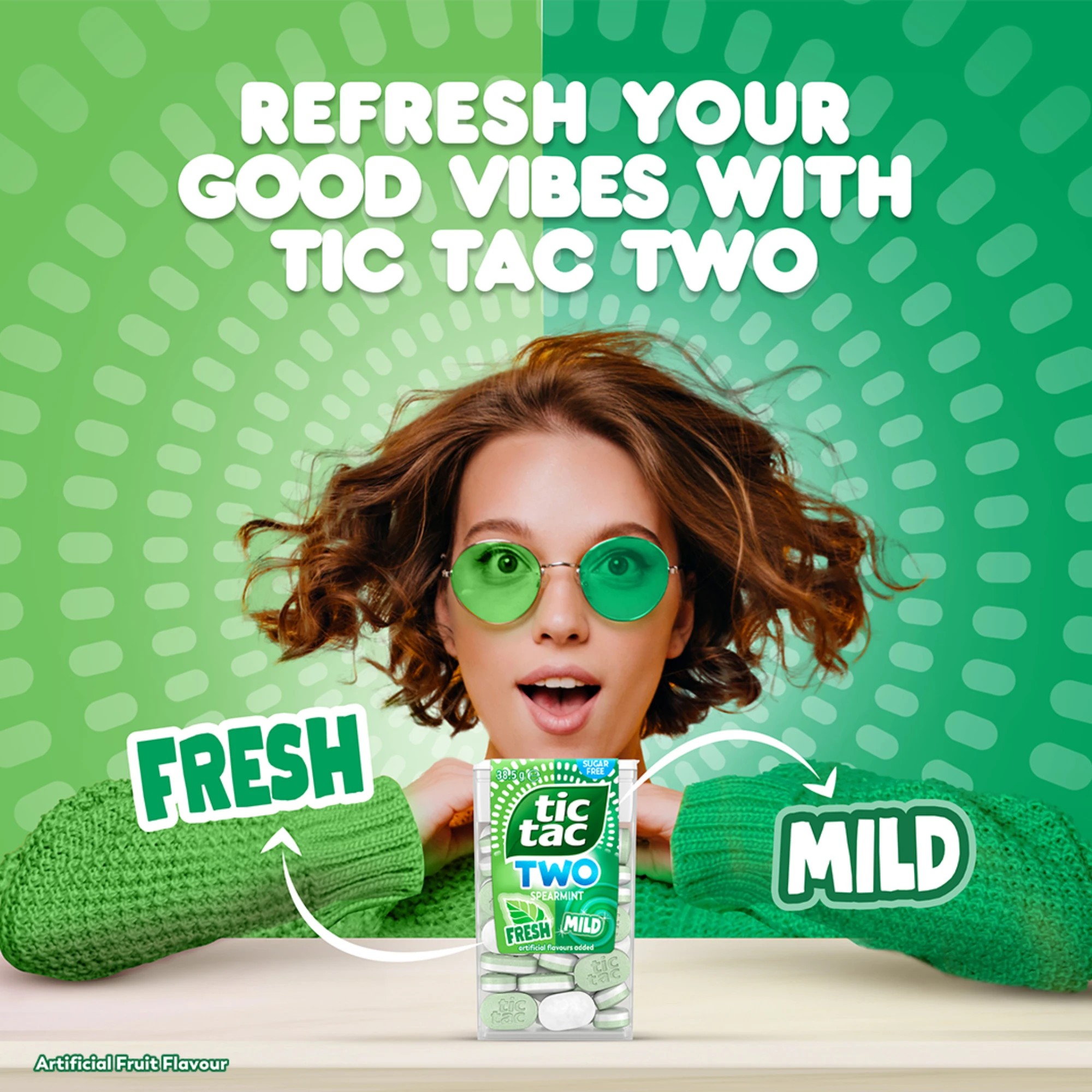 2 Tic Tac Two 38 Pack Spearmint Fresh & Mild Sugar Free Mints 38.5g, 2 of 6