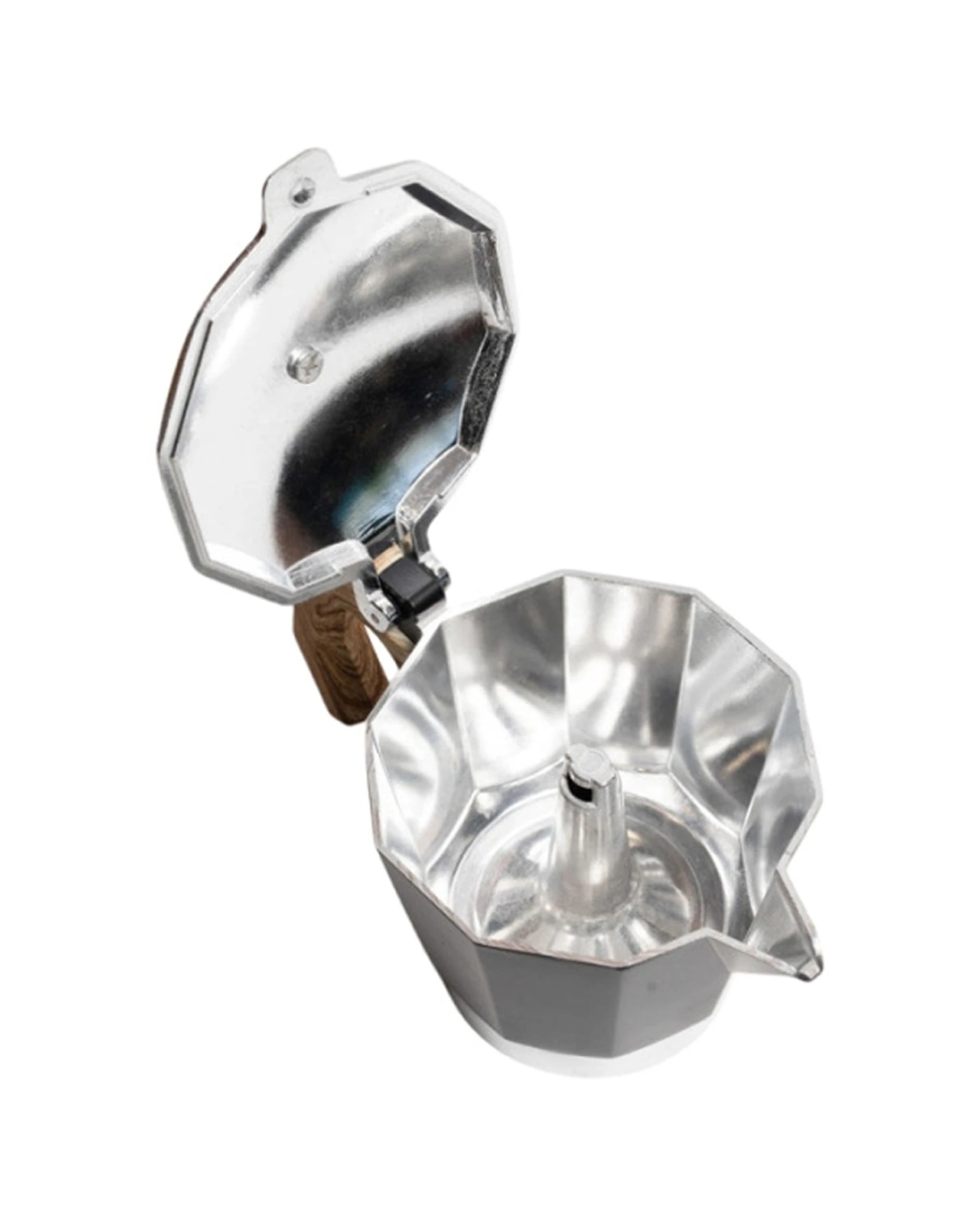 2 Coffee Culture Coffee Maker 6 Cup Stove Top Espresso Moka Pot Stainless Steel - Black, 2 of 4