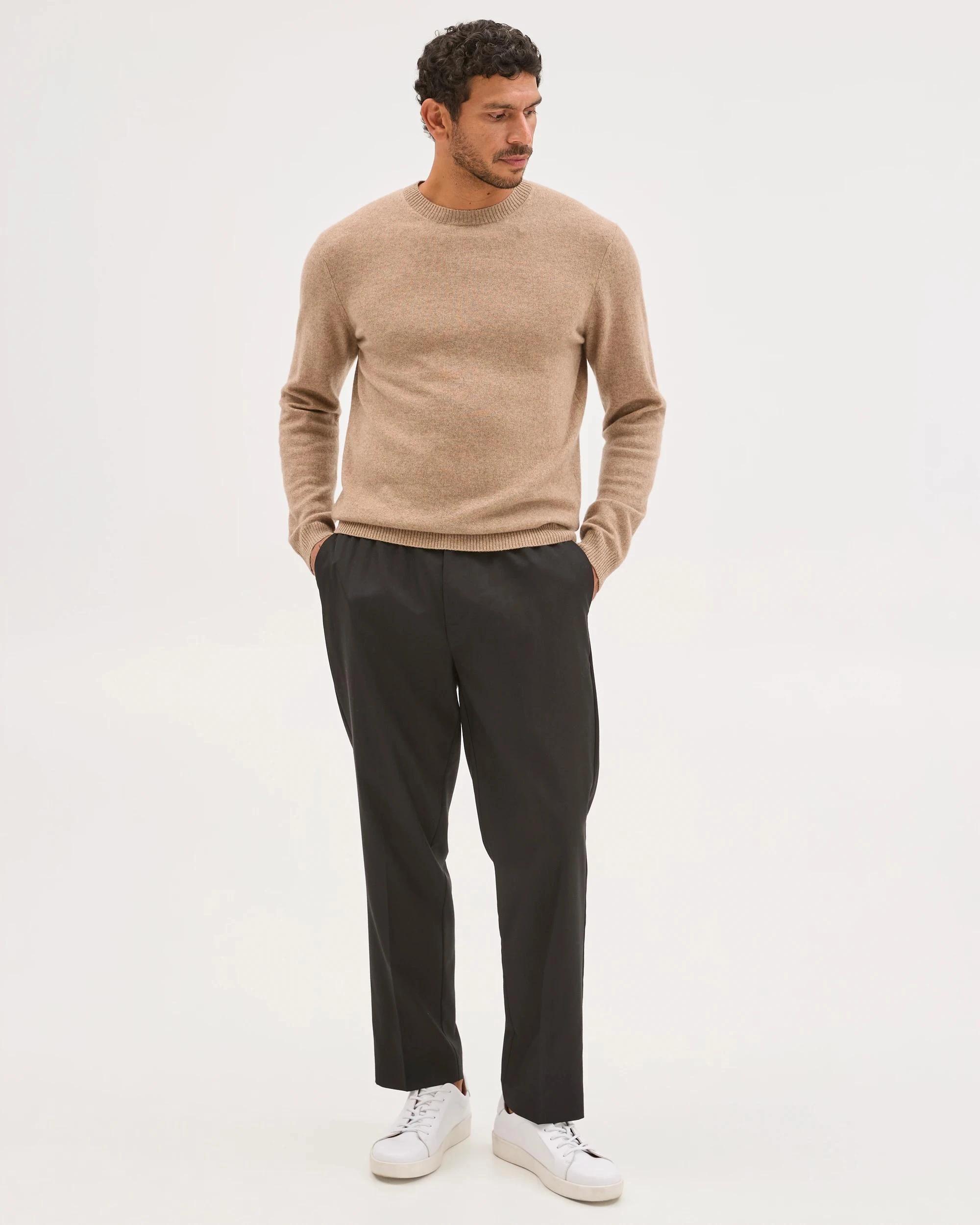 2 Preview Cashmere Crew Neck Knit Jumper OATMEAL, 2 of 6