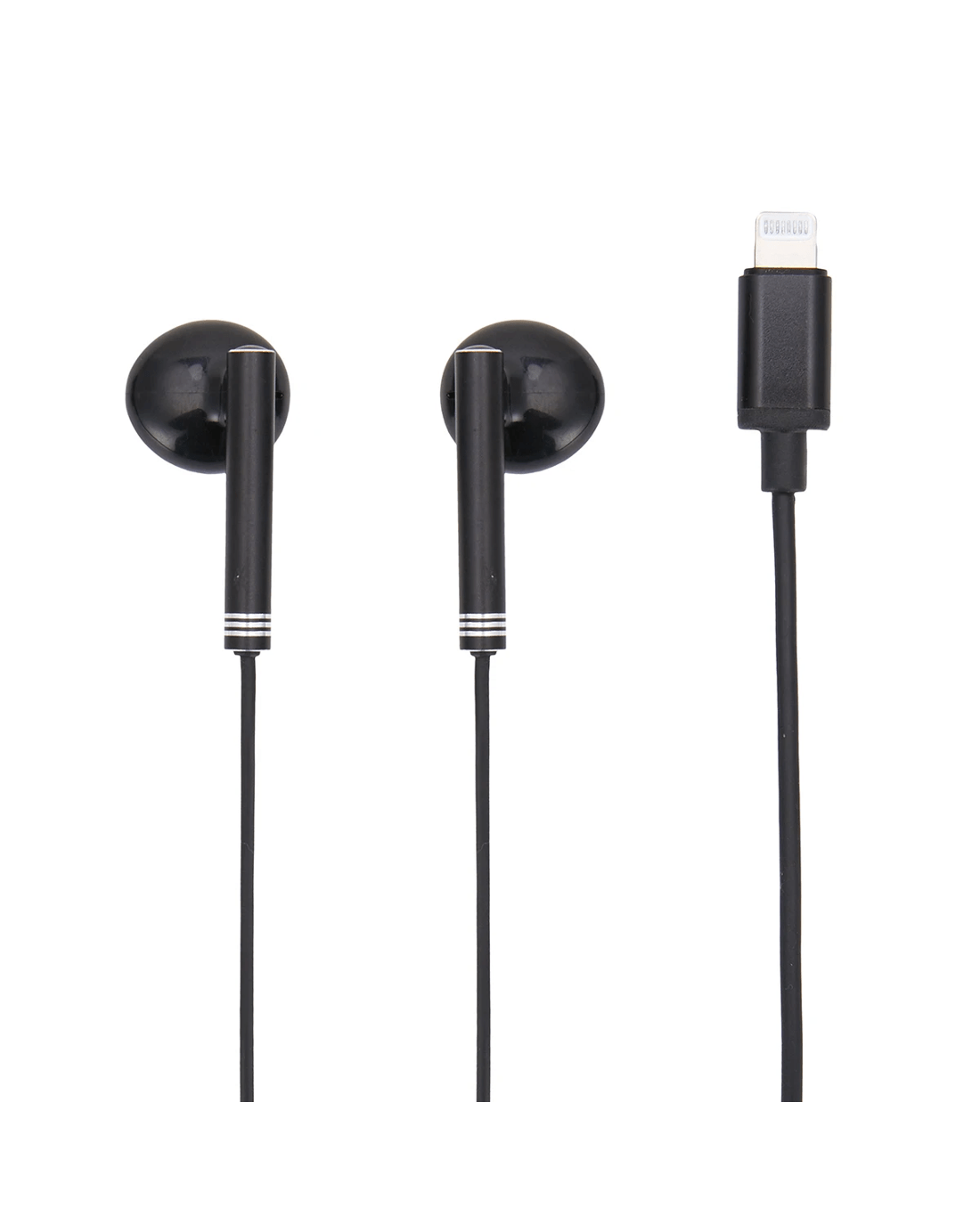 2 Classic Style Lightning Earphones - Black, 2 of 4