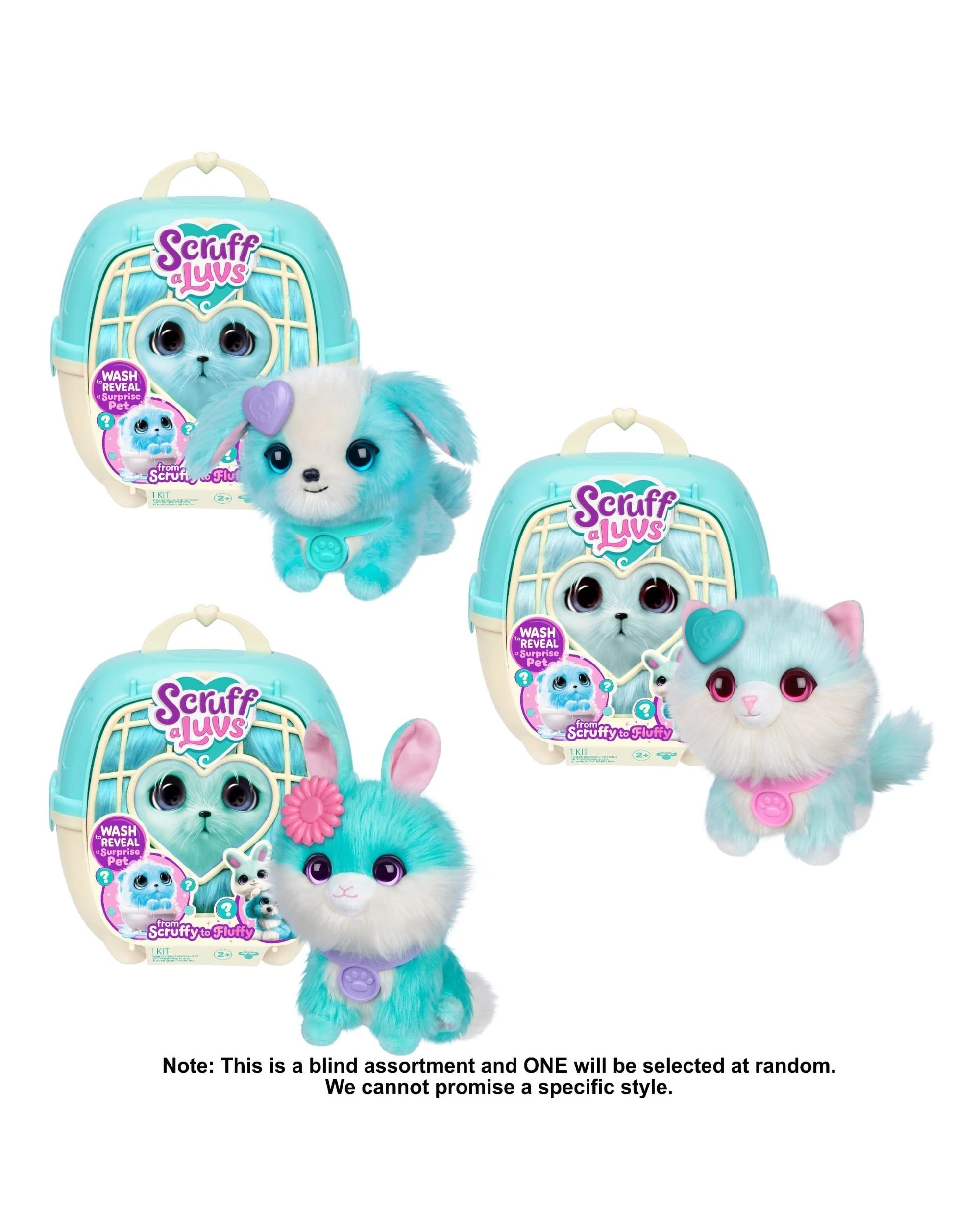 2 Little Live Pets Scruff-A-Luvs Series 1 Single Pack Blue, 2 of 10