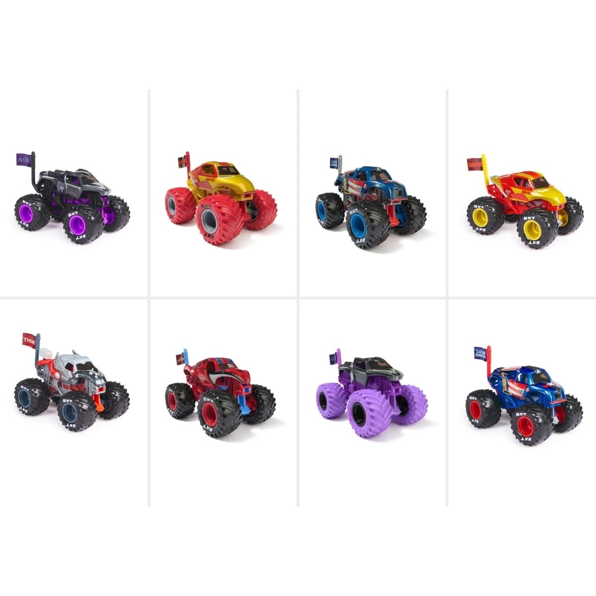 2 Monster Jam Marvel 1:64 Scale Truck - Assorted, 2 of 8