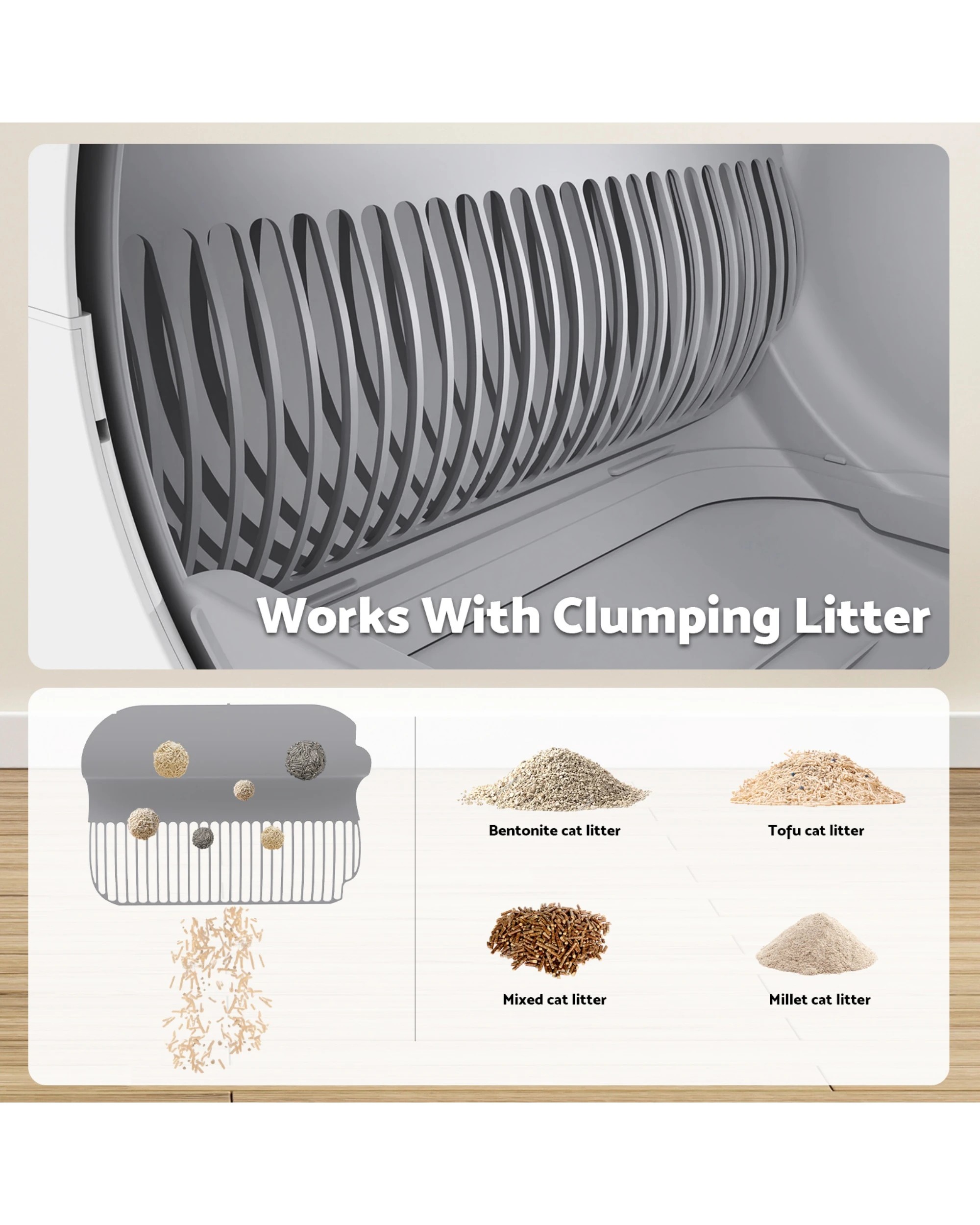 7 Advwiwn 90l Smart Self Cleaning Cat Litter Box, 7 of 7