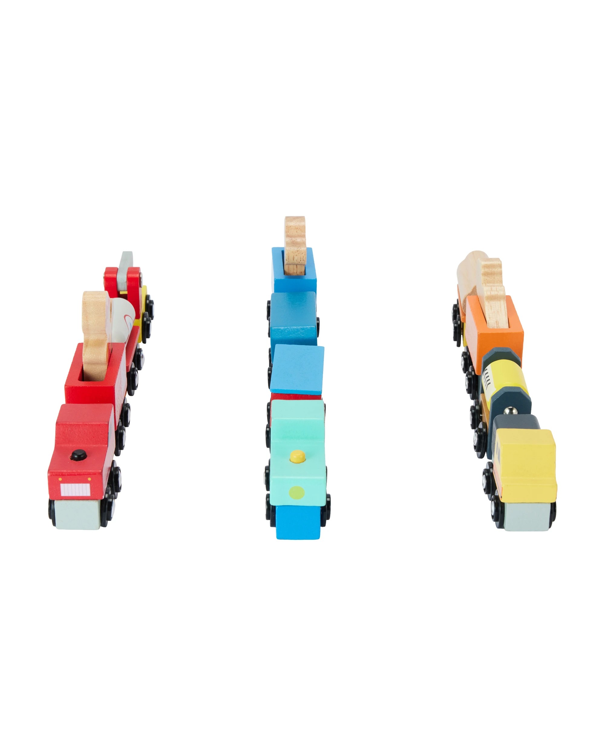 3 Wooden Train and Carriage Set - Assorted, 3 of 10