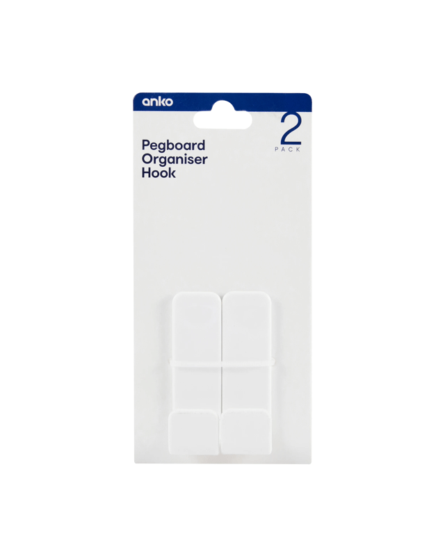 2 Pack Pegboard Organiser H