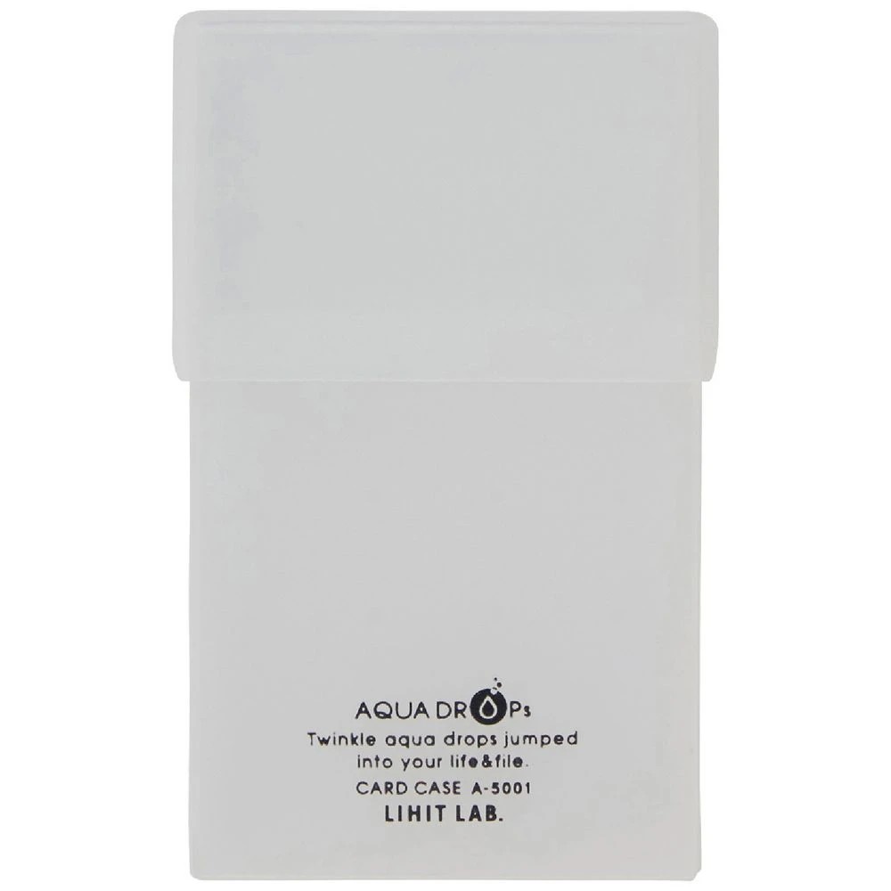 1 Aqua Drops Business Card Case 50 Capacity Clear, 1 of 5