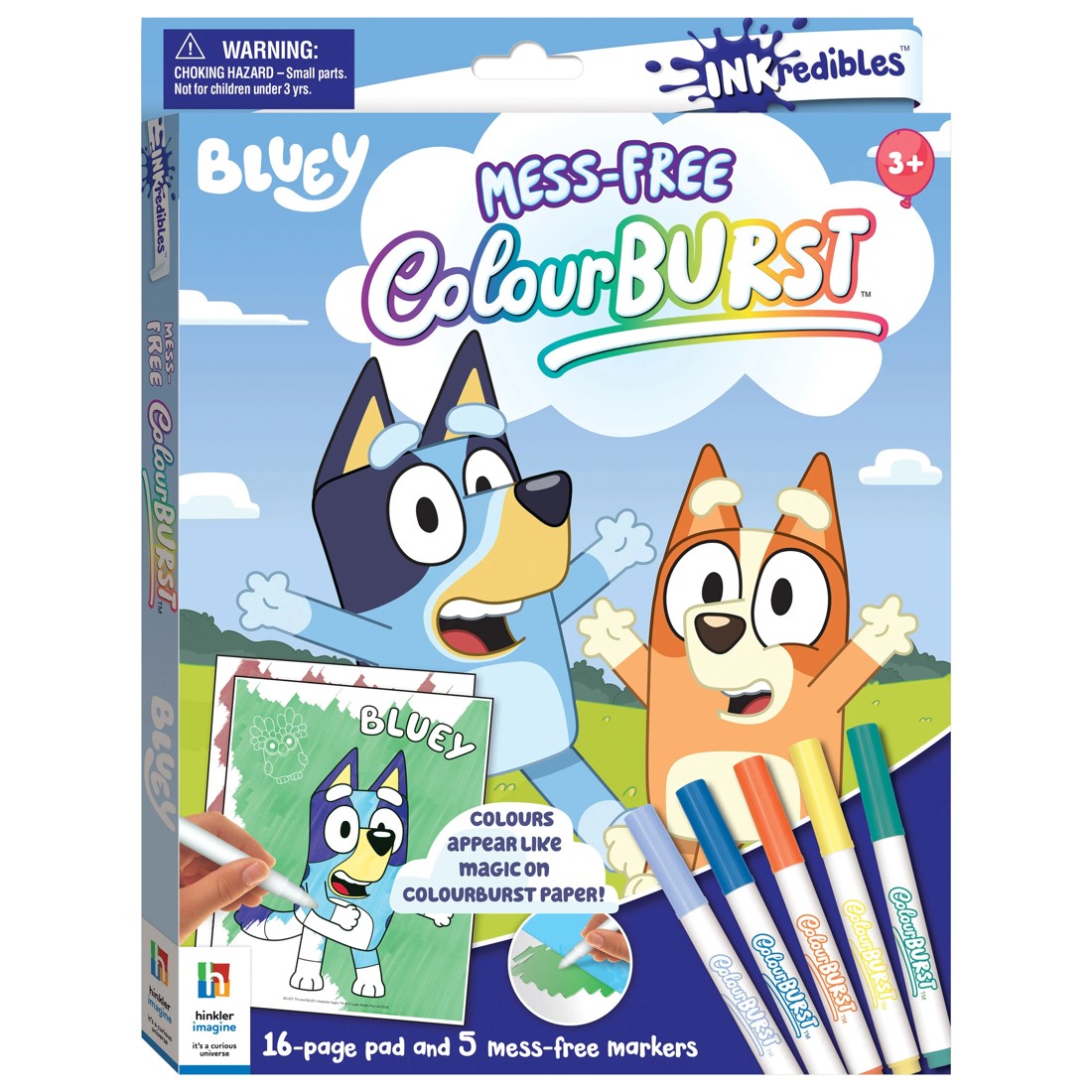 1 INKredibles Bluey Mess-Free ColourBurst Activity Kit - Book, 1 of 6