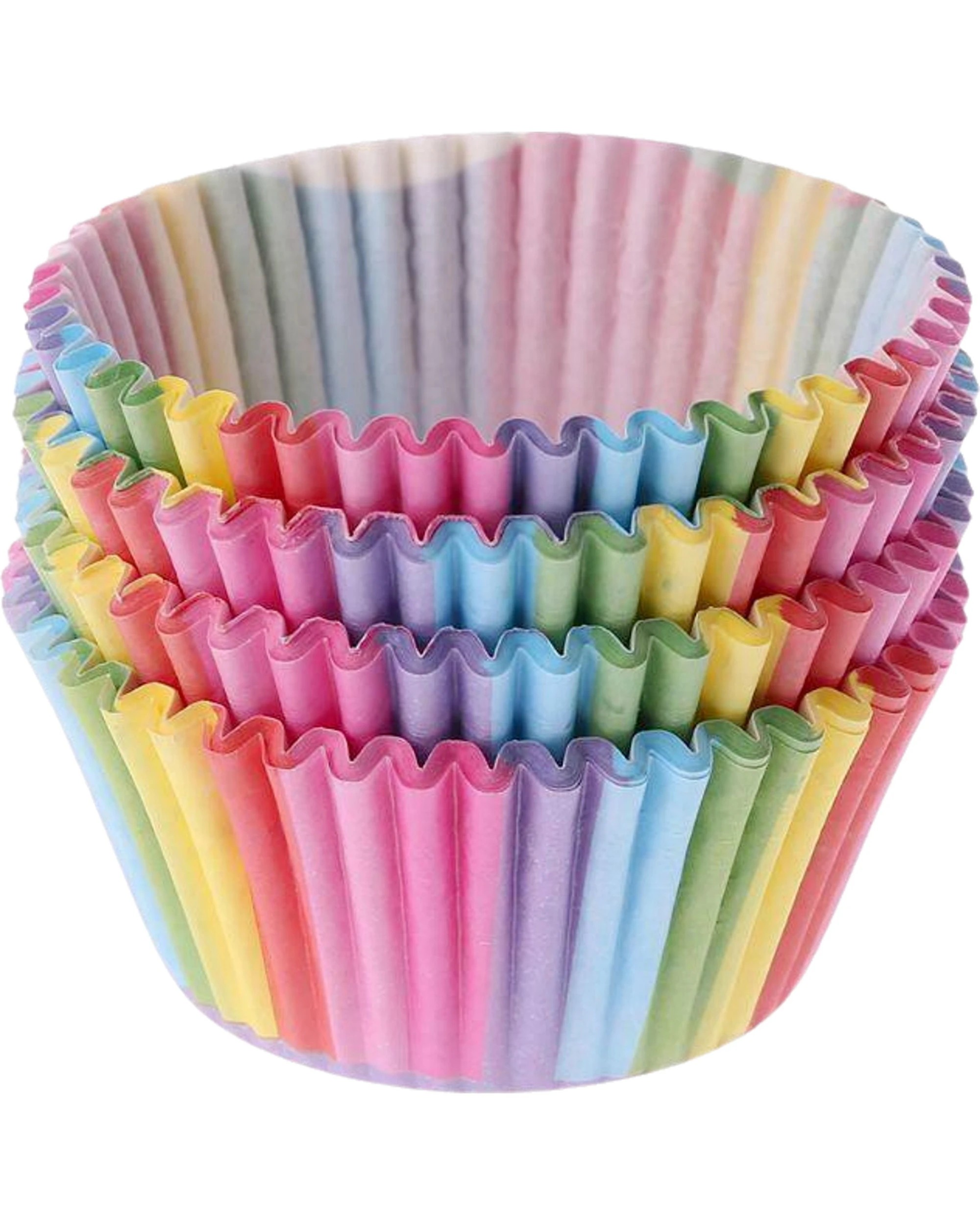 1 Partyrama Rainbow Dreams Cupcake Baking Cups Pack of 100, 1 of 2