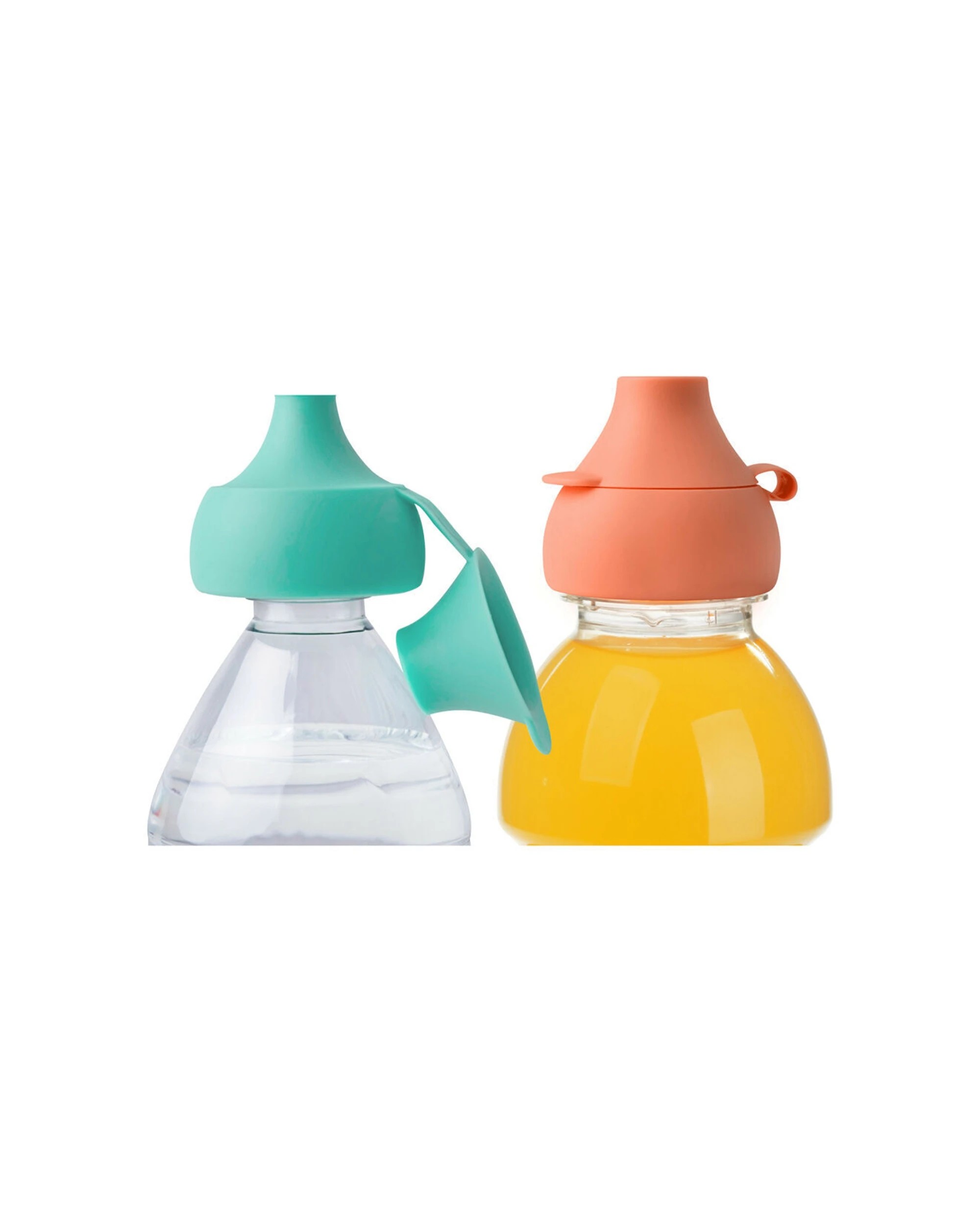 4 Boon Snug Silicon Universal Sippy Cup Bottle Topper With Travel Case 2x 2PK - Multi, 4 of 7