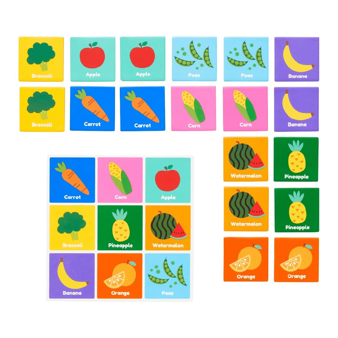 2 Kadink Fruit and Veg Matching Pairs, 2 of 3