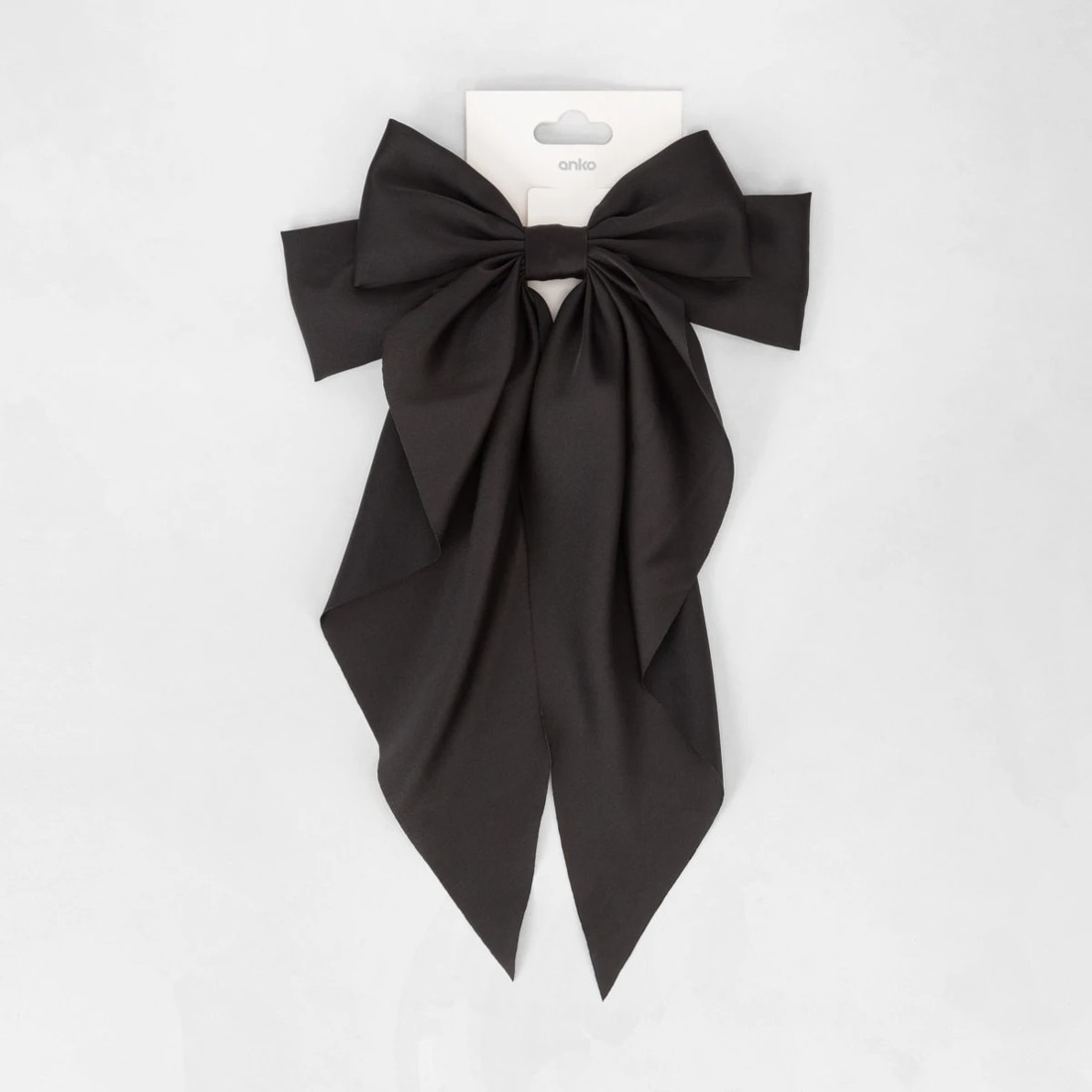 6 Black Barrette Large Bow Hair Clip, 6 of 6