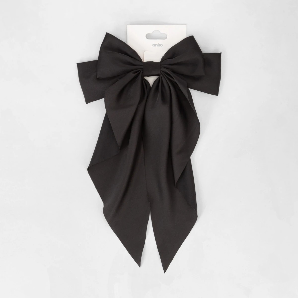 6 Black Barrette Large Bow Hair Clip, 6 of 6