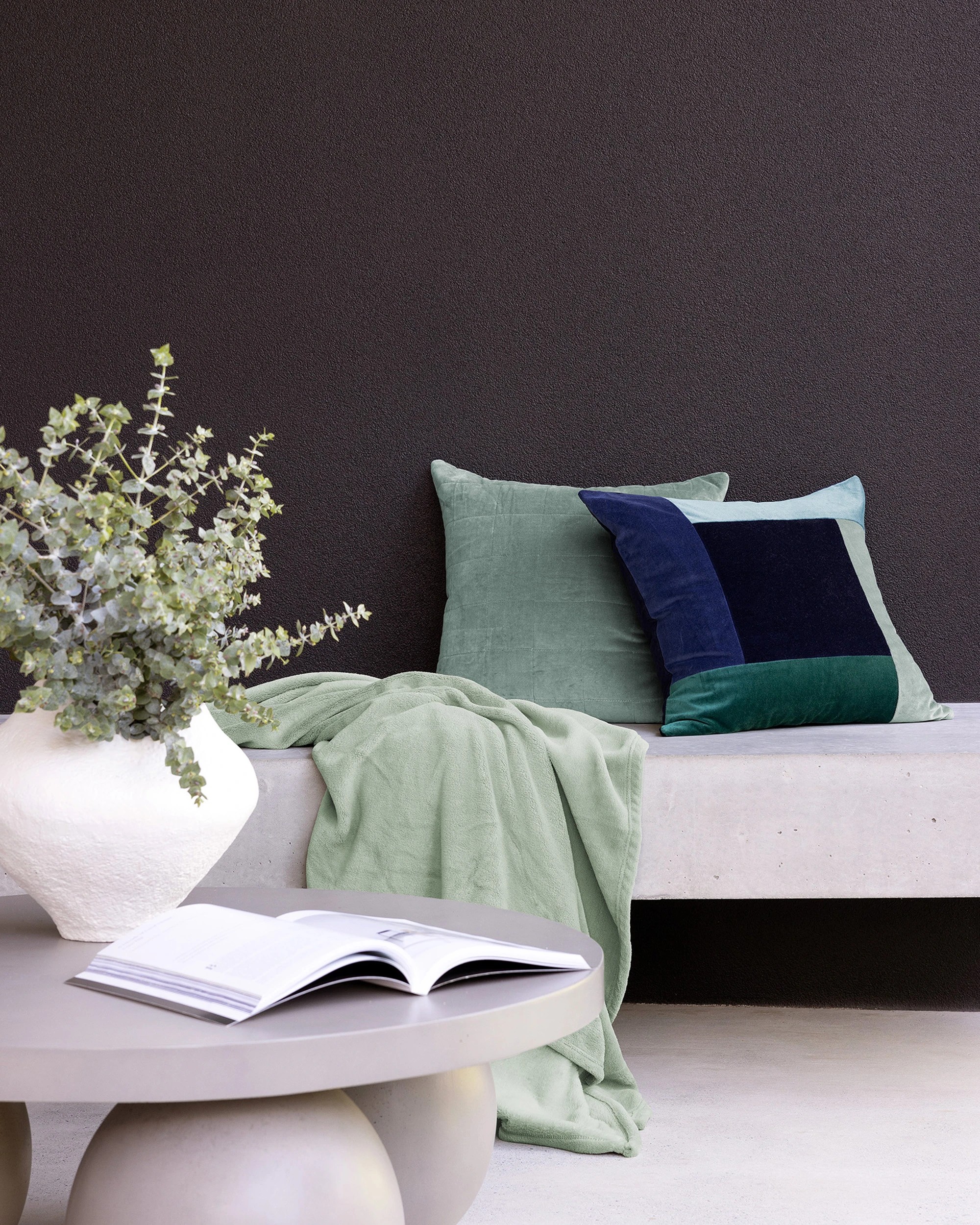 2 Bambury Microplush Soft Cosy Throw Rug Sage - Green, 2 of 4