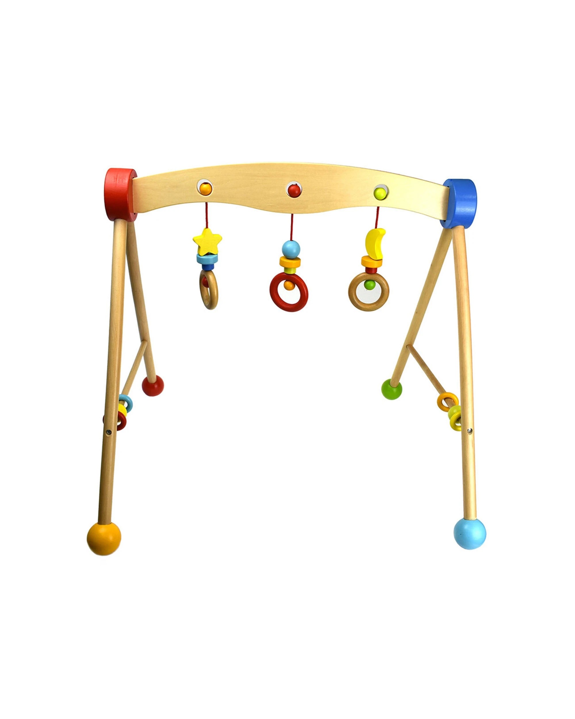 1 Tooky Toy Baby Gym Infant Wooden Activity Educational Play Fun Game 55cm - Multi, 1 of 3