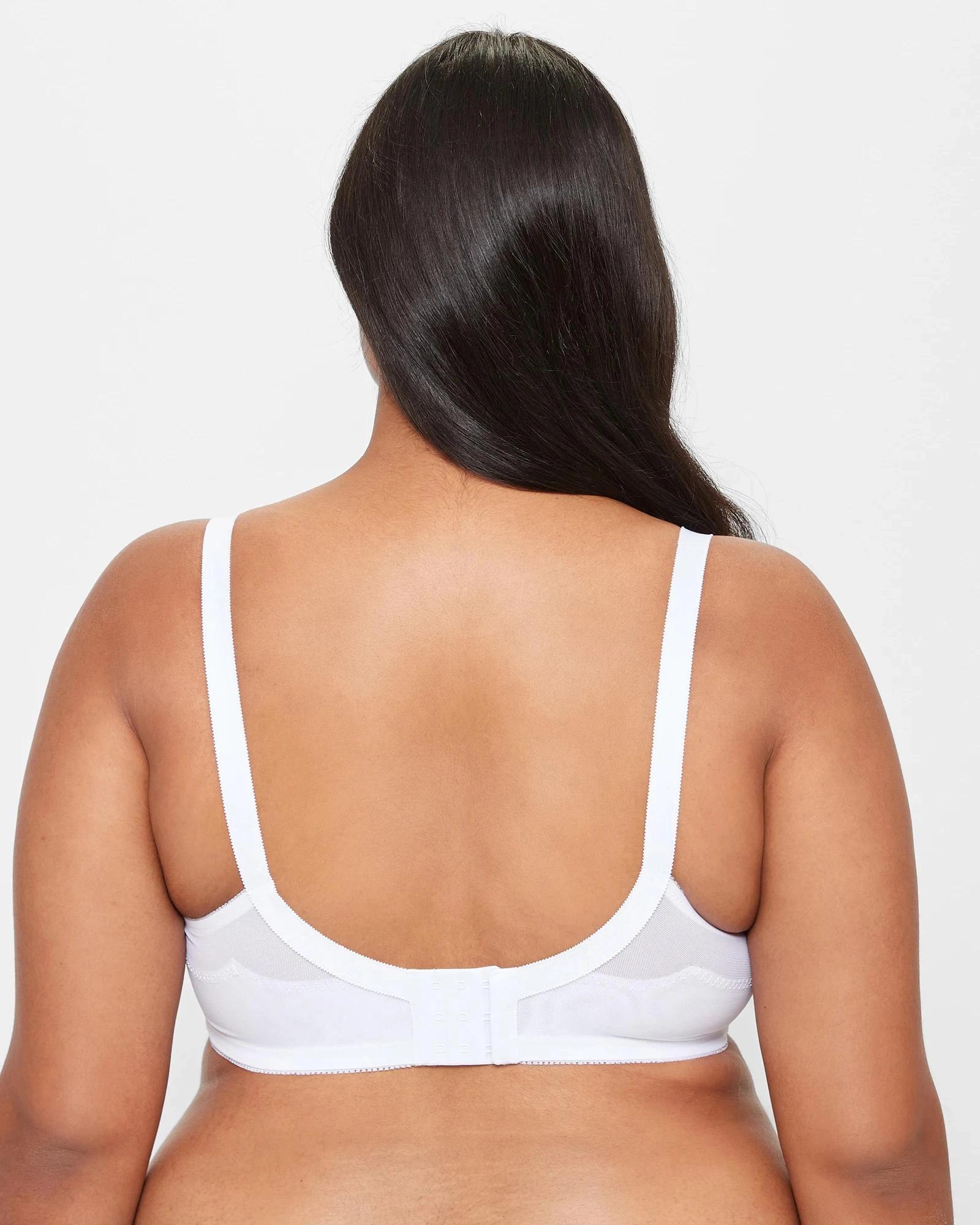 2 Target Plus Size Firm Support Wirefree Bra WHITE, 2 of 5