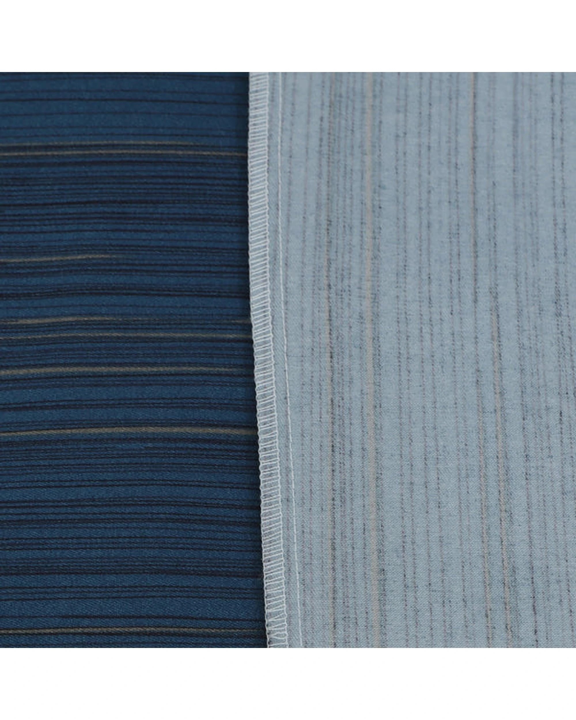 5 Amsons King Single Blue Microfiber Quilt Cover Set - Striped, Double-Brushed
 - King Single Bed
 - blue, 5 of 5