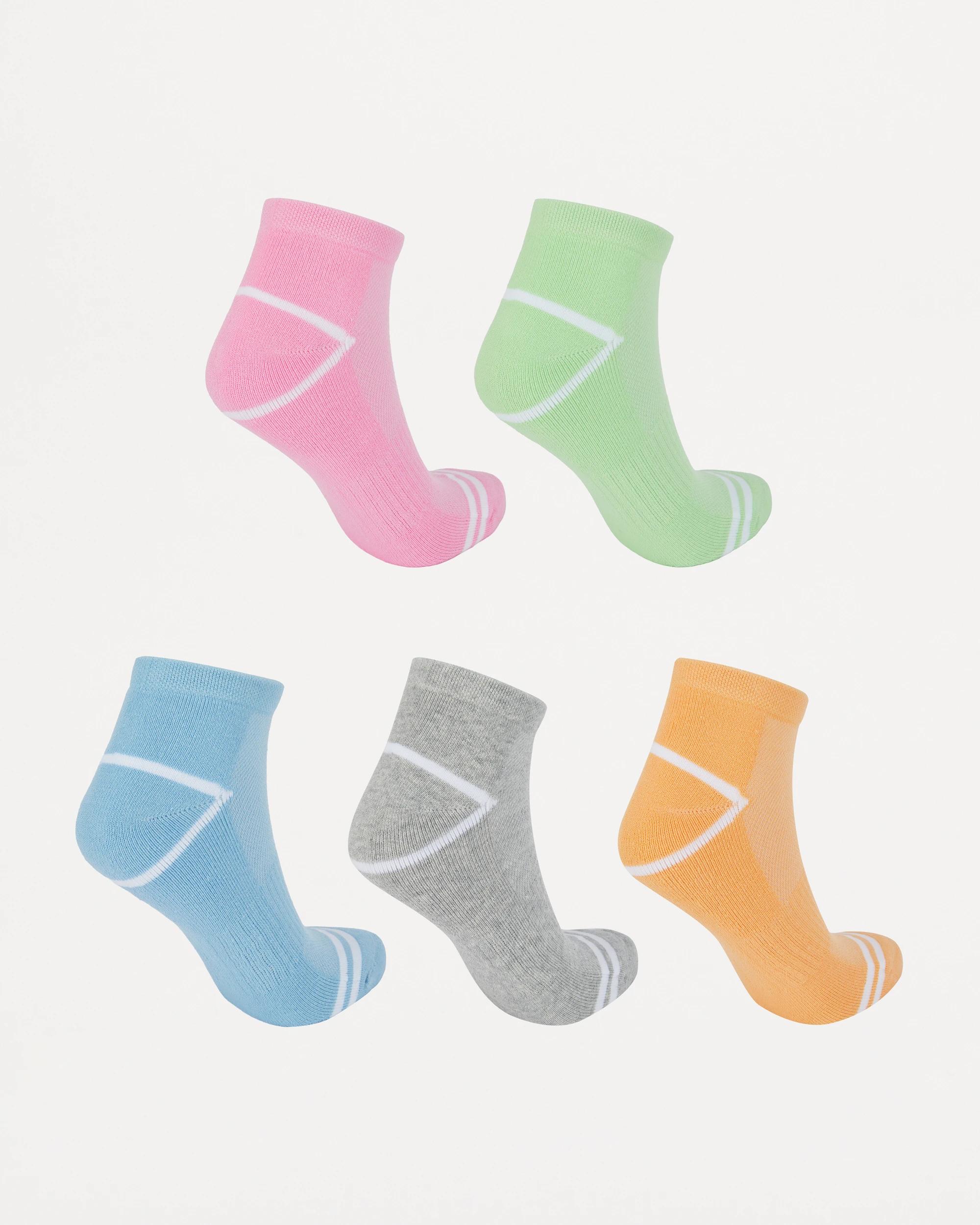 2 5 Pack Active Anklet Socks with Arch Support BRIGHTS, 2 of 3
