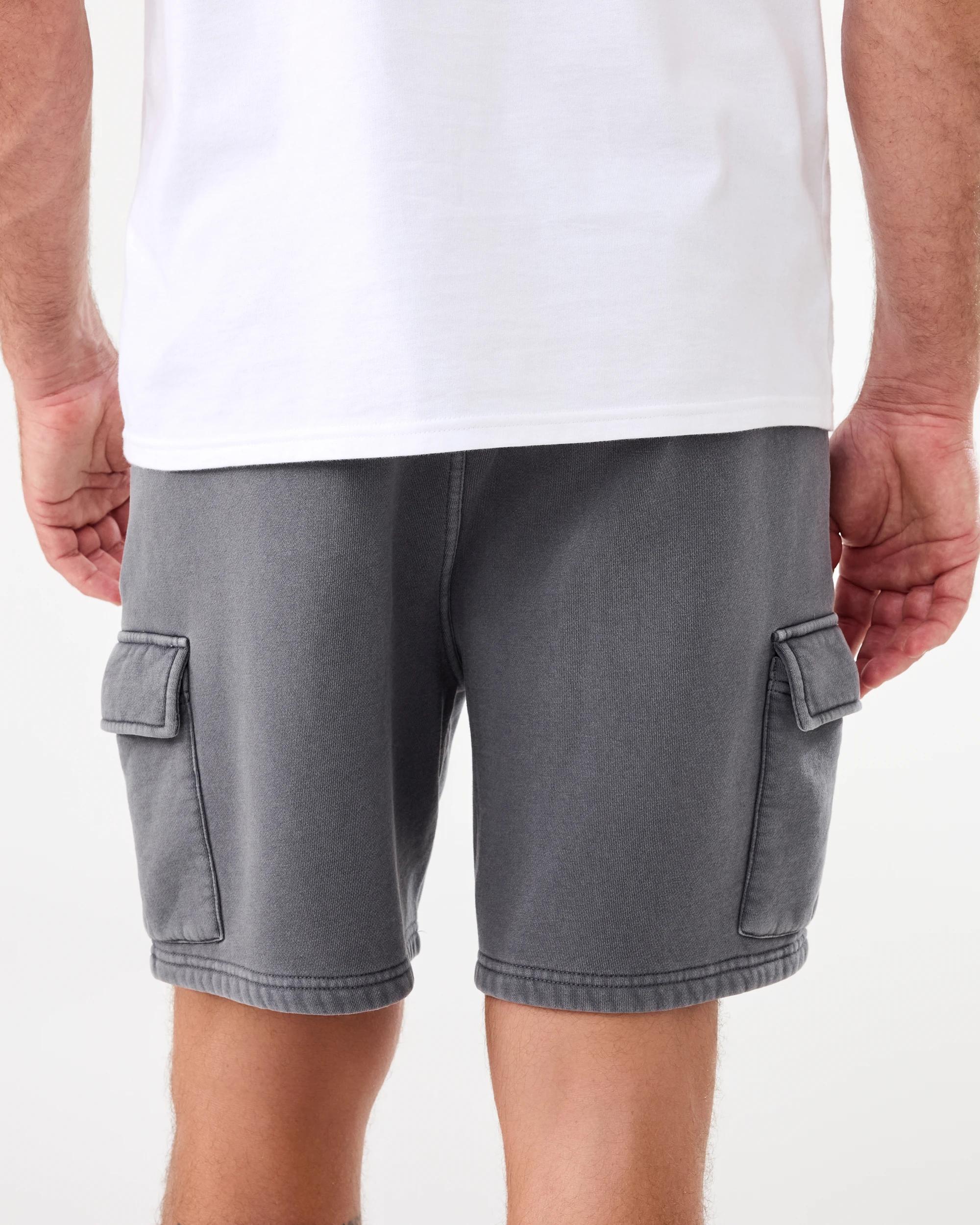 3 Washed Cargo Knit Shorts Gry Lava, 3 of 6