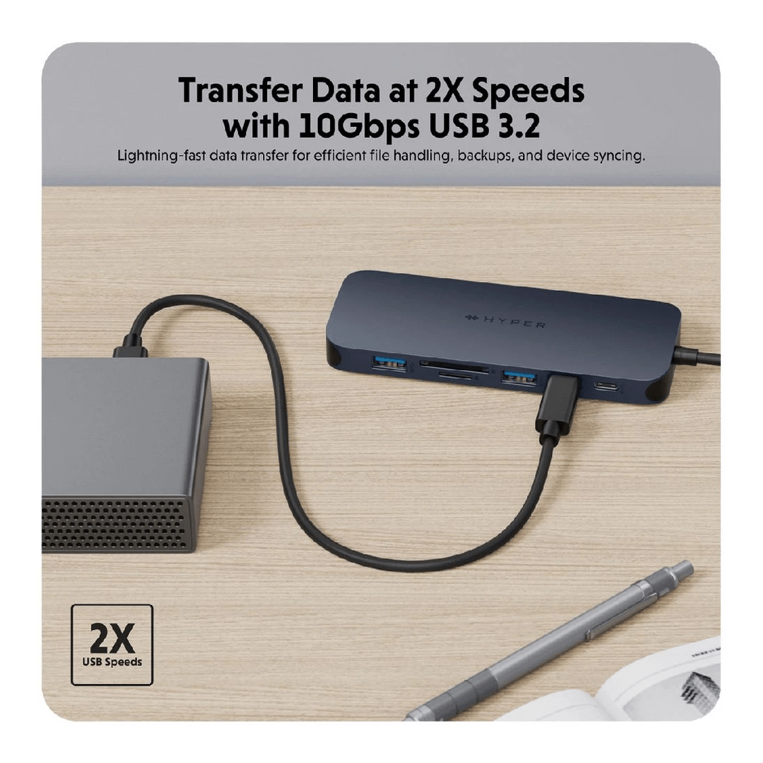 9 HyperDrive Next 10 Port USB-C Hub, 9 of 10