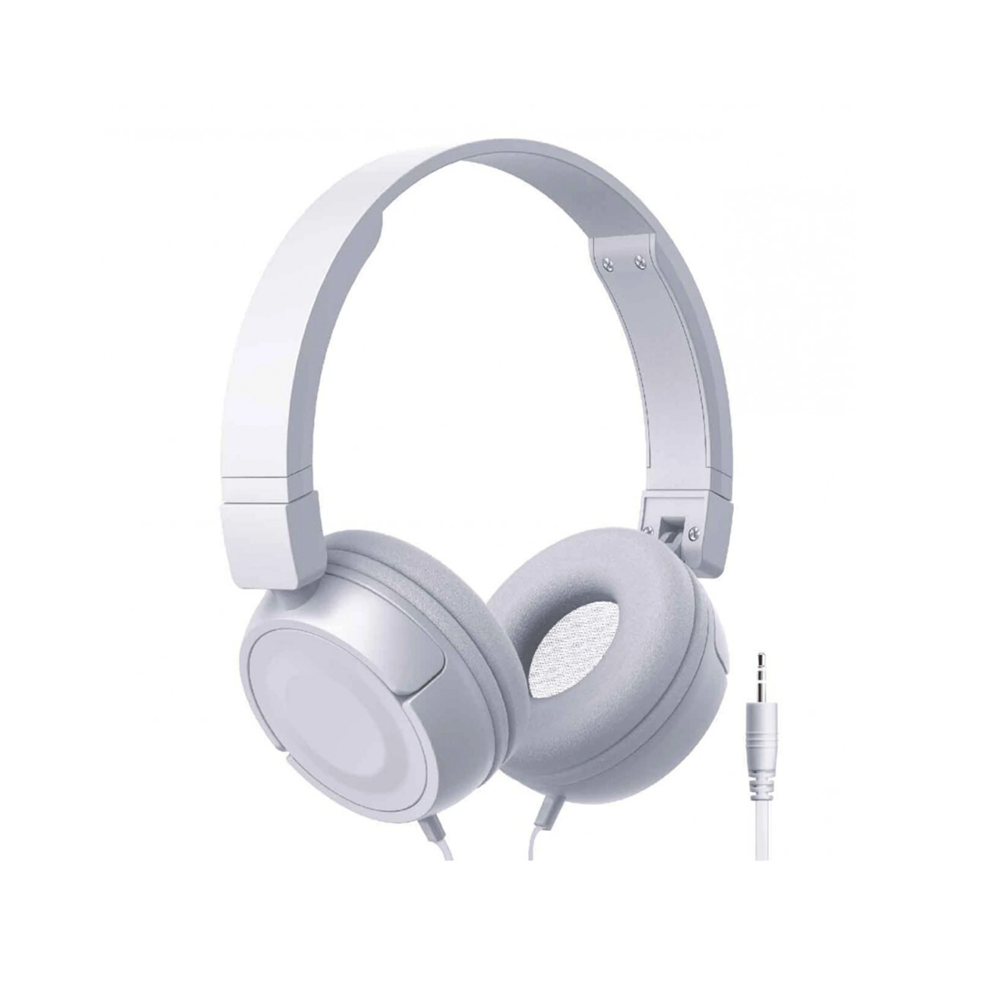 1 Laser Wired On-ear Headphones 3.5mm Aux Foldable Design 1.2m Cable - Grey, 1 of 4