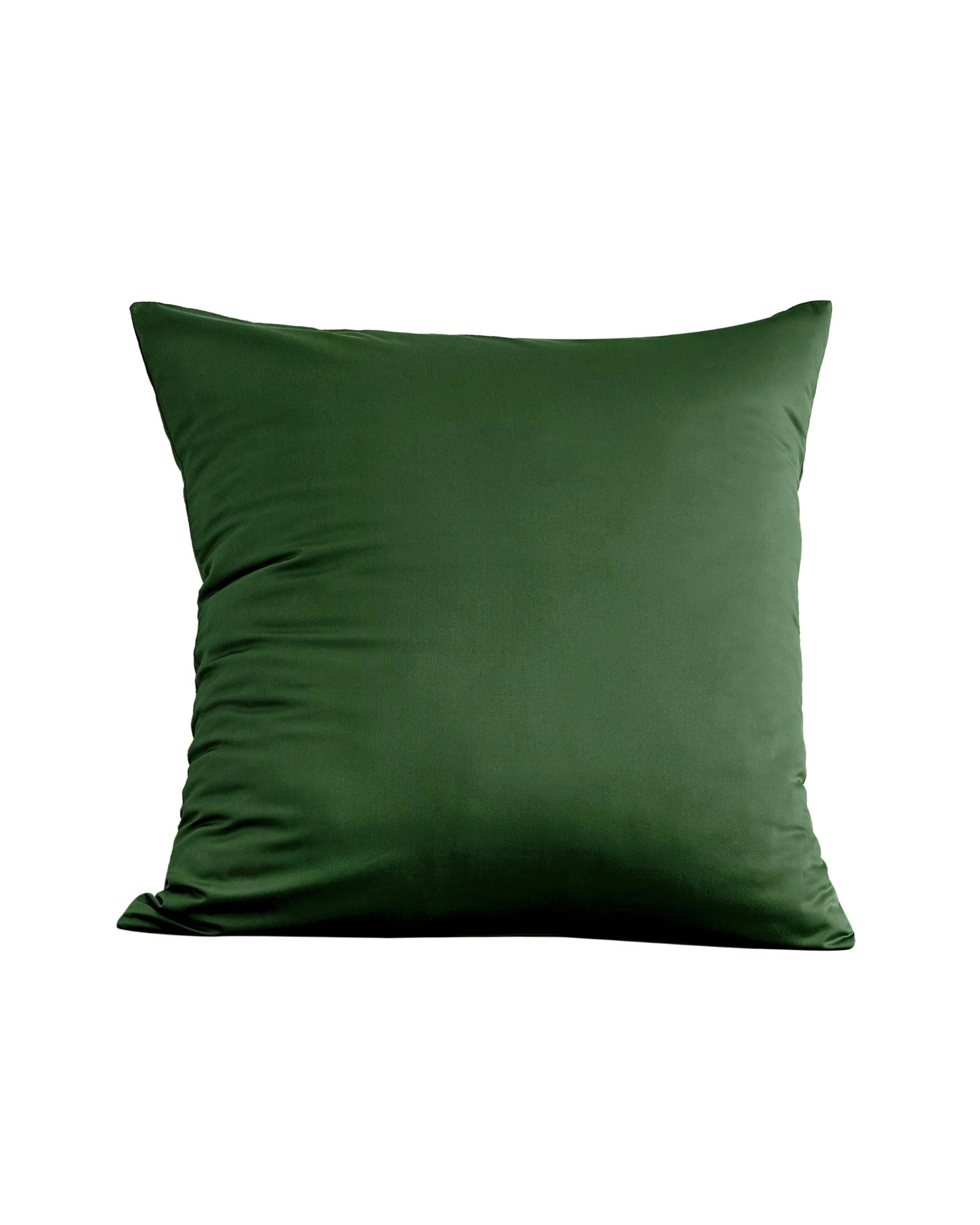 2 Serene 400TC Bamboo Cotton Sateen Euro Pillowcase - Eden Green, 2 of 3