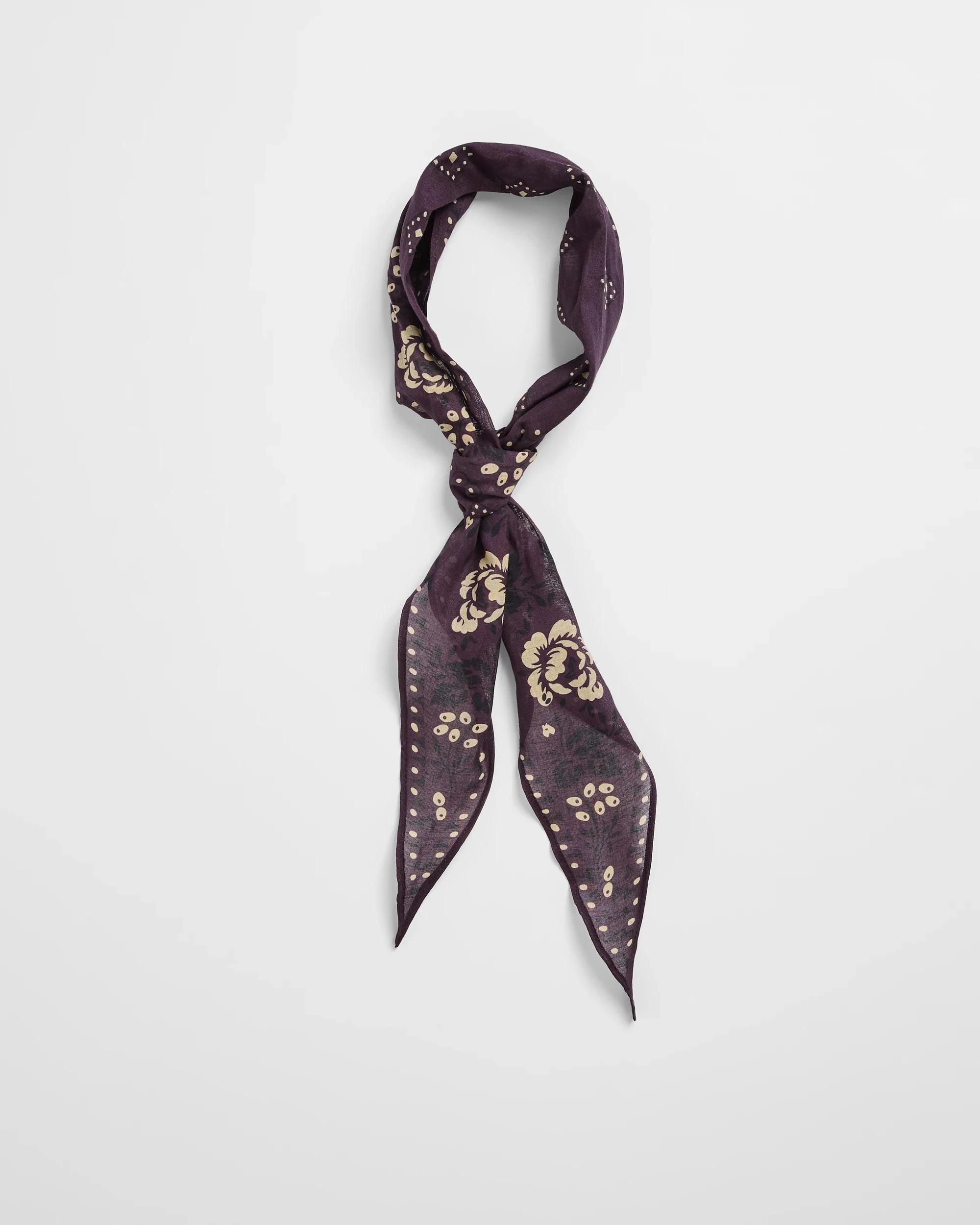 1 Target Diamond Organic Cotton Scarf BURGUNDY, 1 of 2