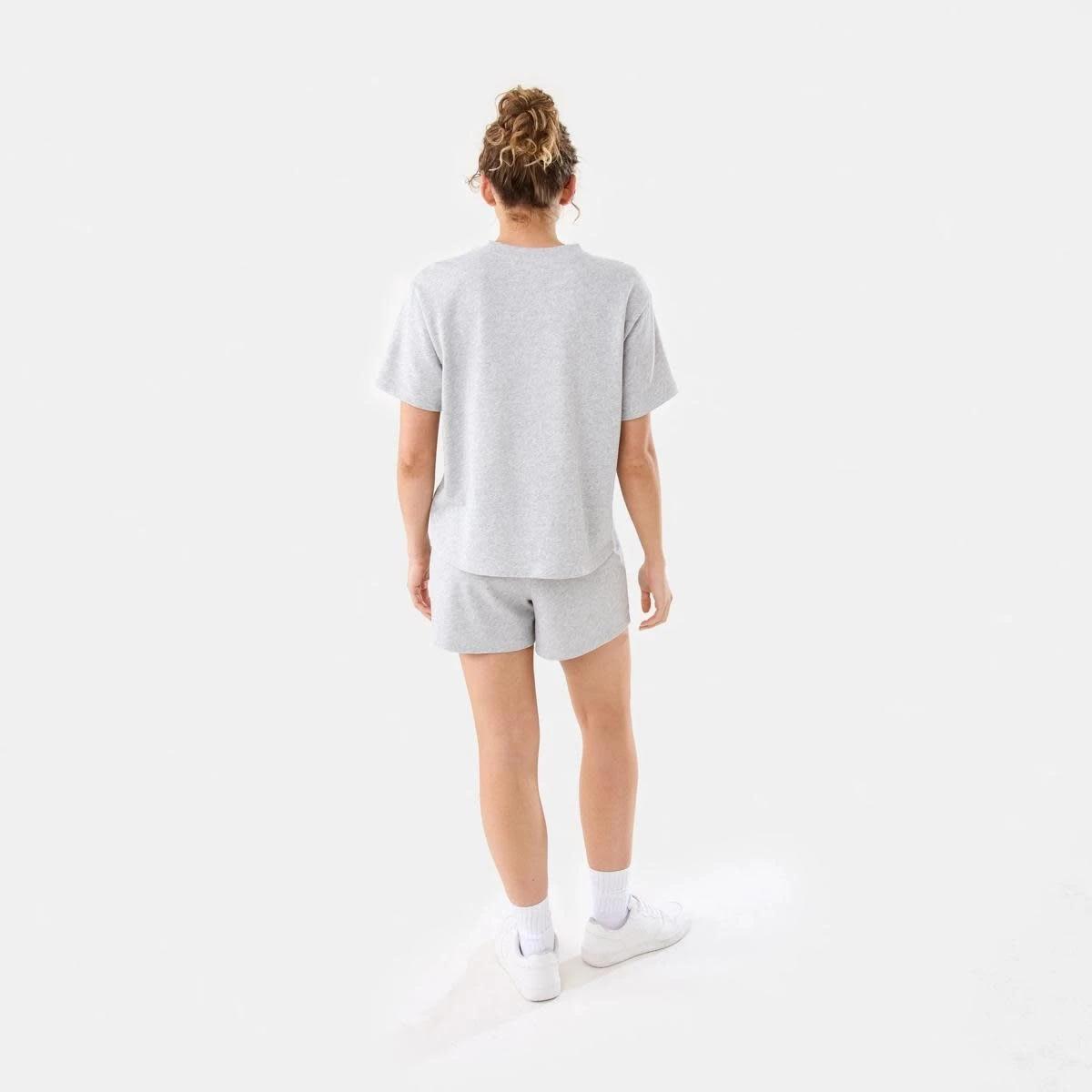 4 Active Womens Terry T-shirt SOFT GREY MARLE, 4 of 7