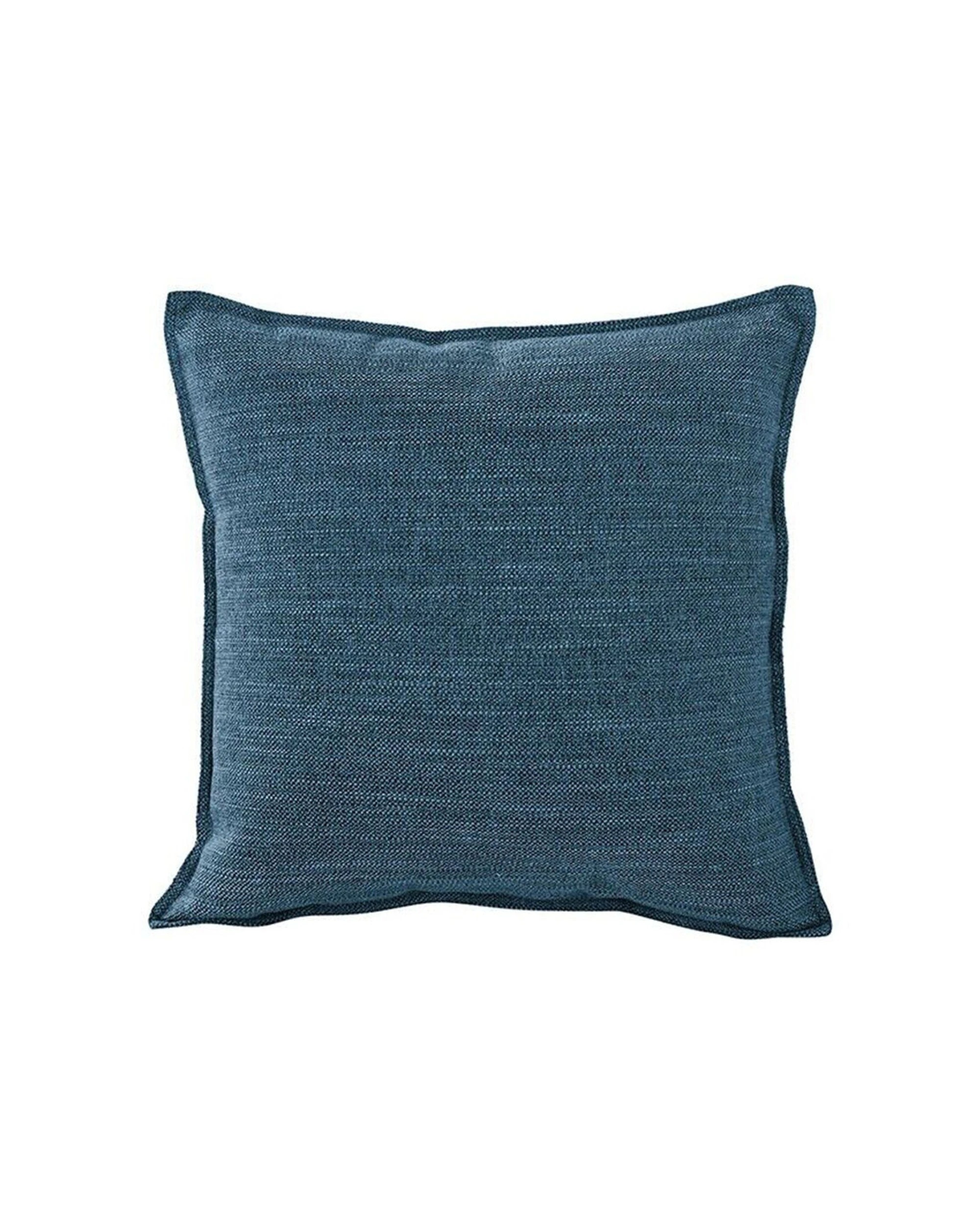 2 Jason Commercial Square Linen Look Bed Cushion Marine 2PK 44x44cm - Blue, 2 of 4