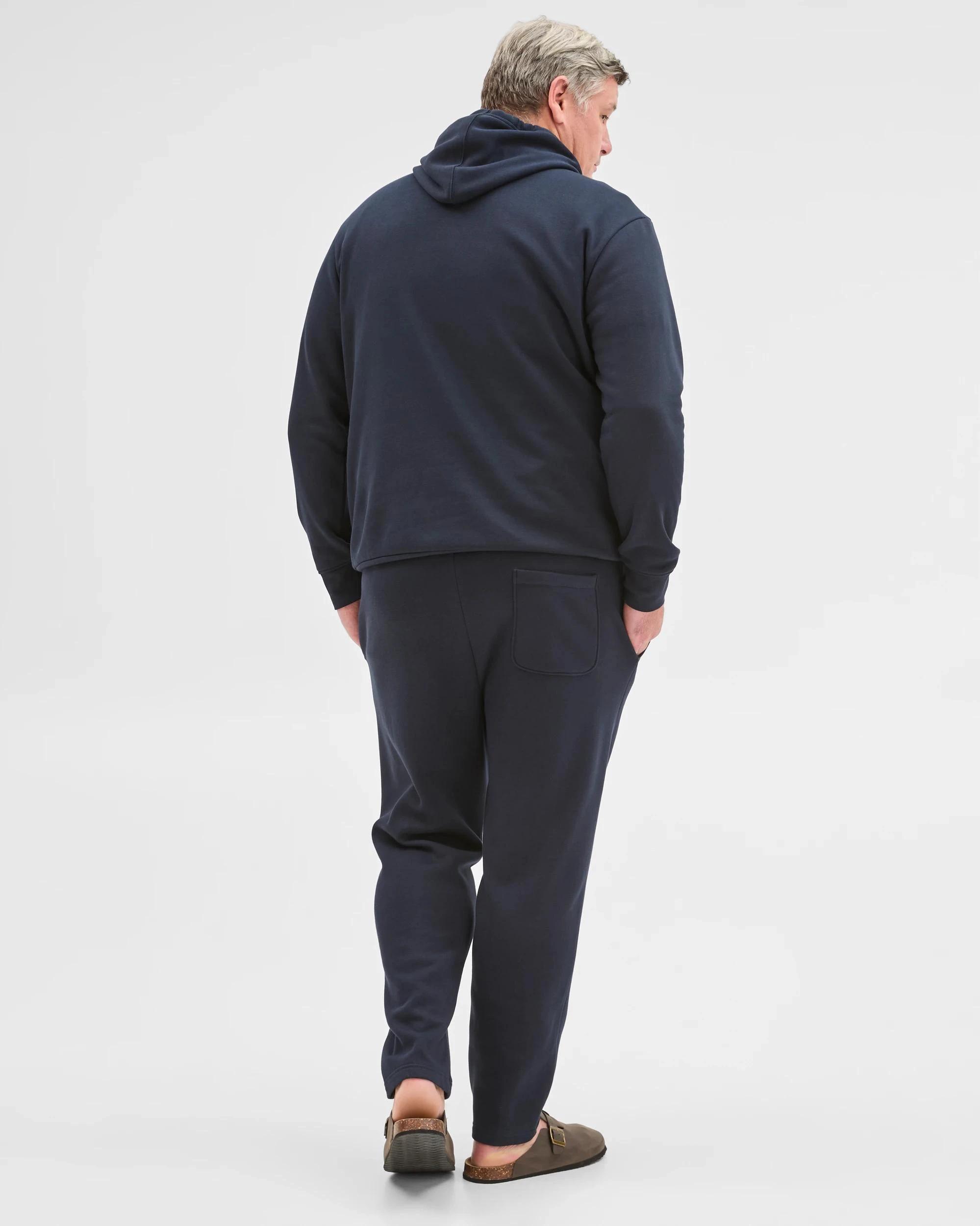 5 Target Man Plus Plus Size Australian Cotton Blend Non Cuffed Trackpants NAVY, 5 of 5