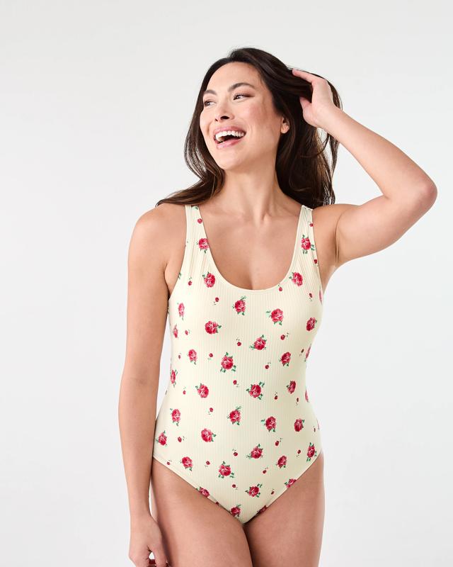 Printed Scoop One Piece Swim