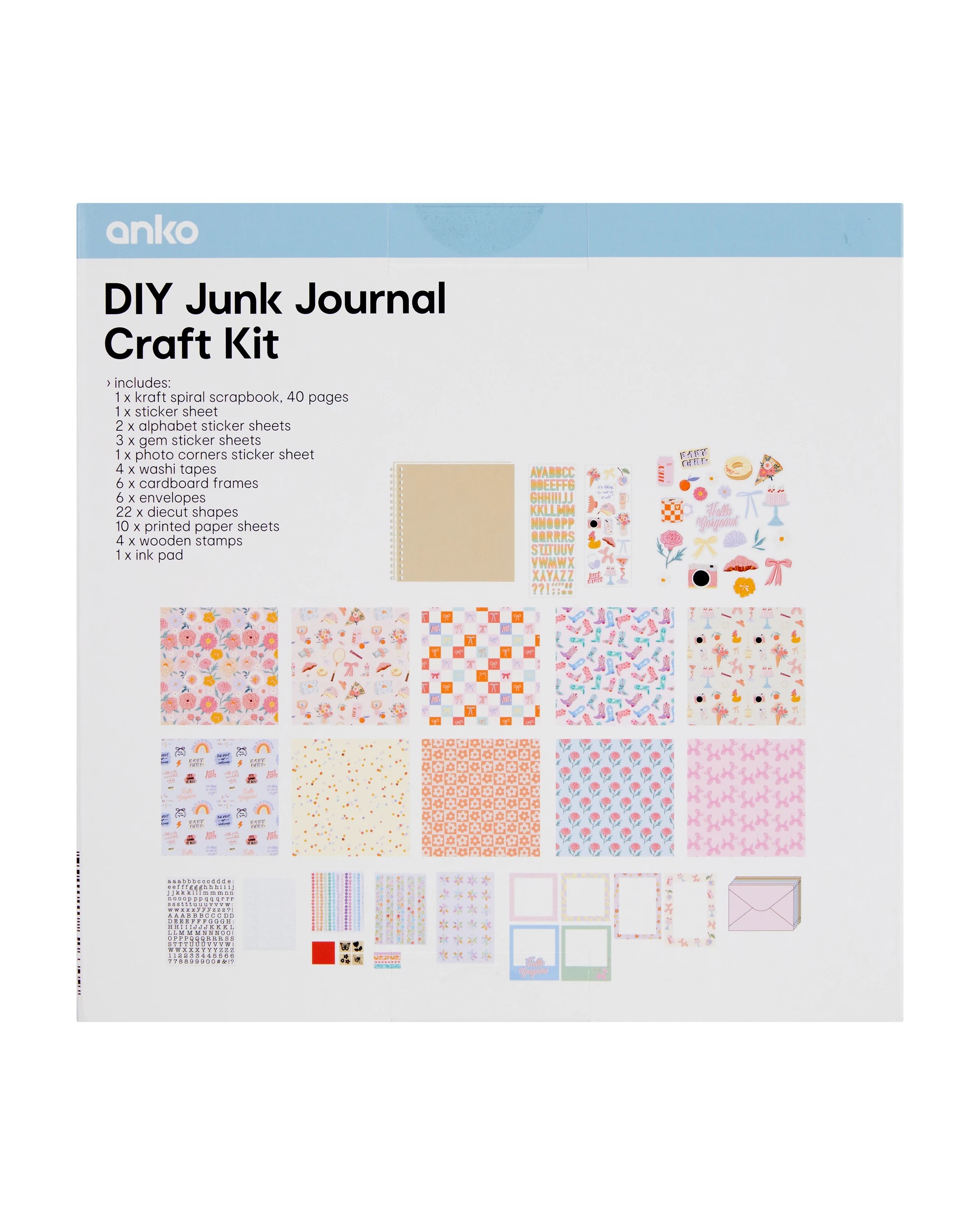 3 DIY Junk Journal Craft Kit, 3 of 3