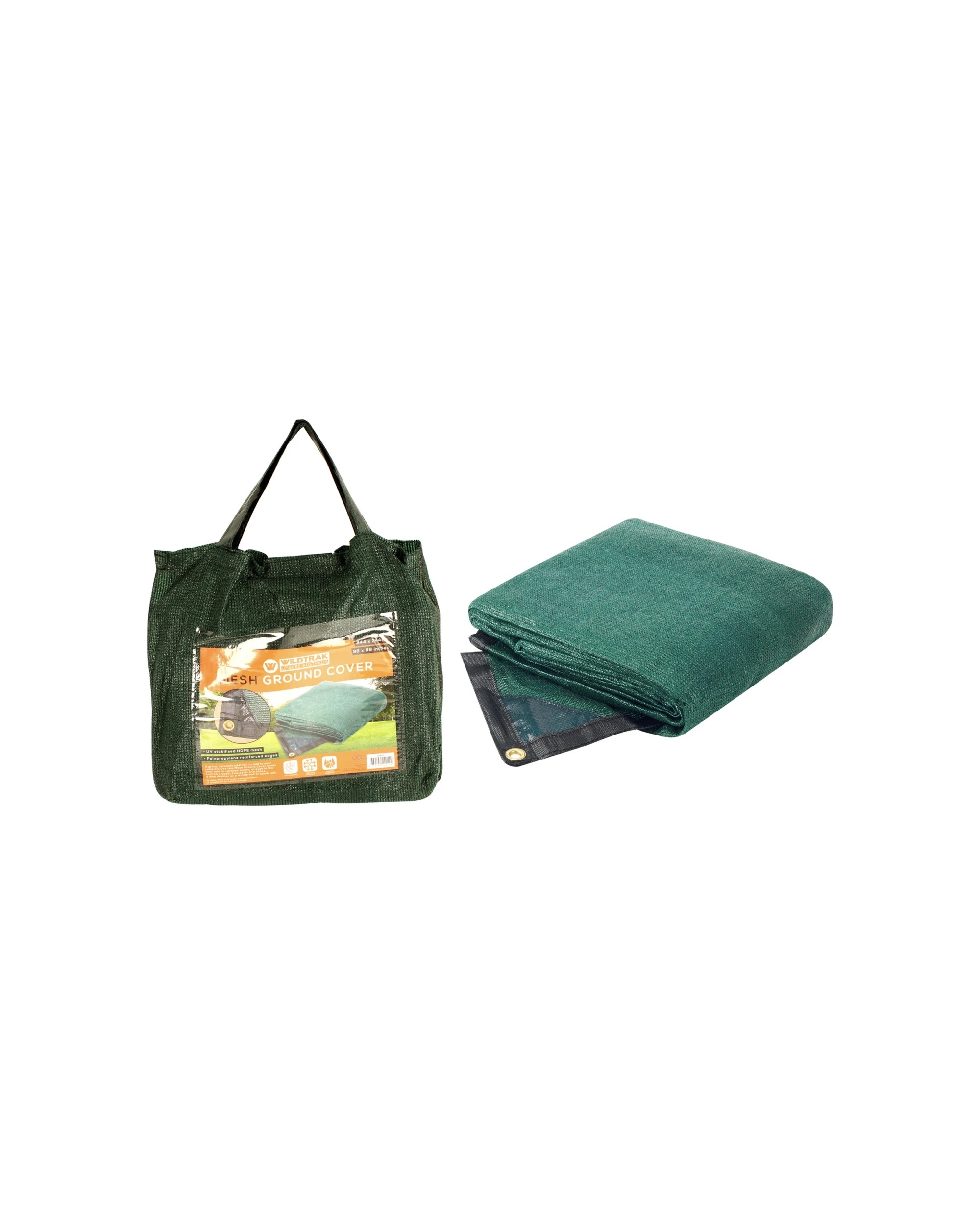 2 Wildtrak Mesh Ground Cover For Tent And Caravan UV Stabilised Outdoor Use - Green, 2 of 2