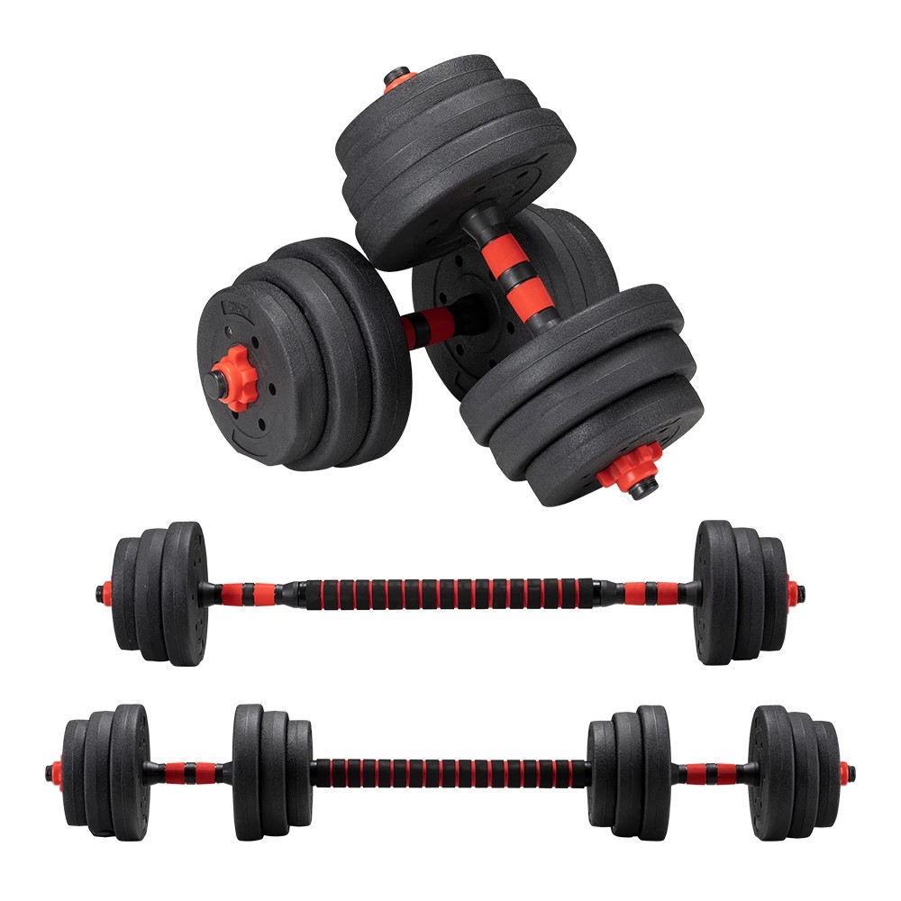 1 ProPulse 20KG Adjustable Dumbbell Barbell Set Home Gym Weights Exercise - Black, 1 of 3
