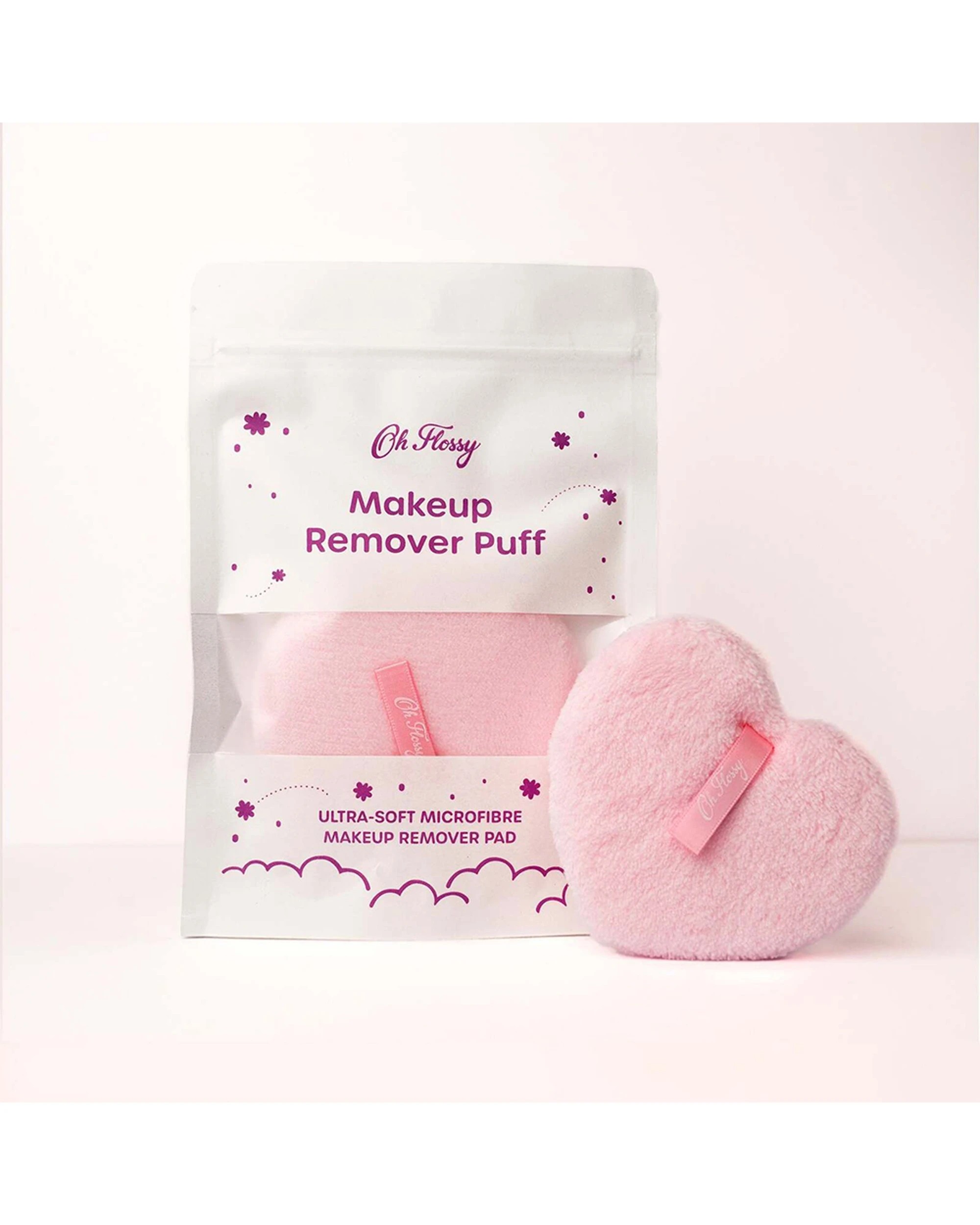 7 OH FLOSSY 2PK Makeup Cosmetic Remover Cleaning Puff Set - Pattern, 7 of 7