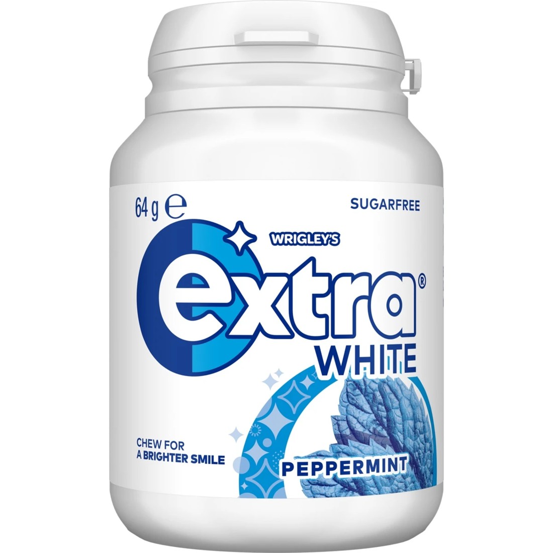 1 Wrigley's Extra White Peppermint Sugar Free Bottle 64g, 1 of 4